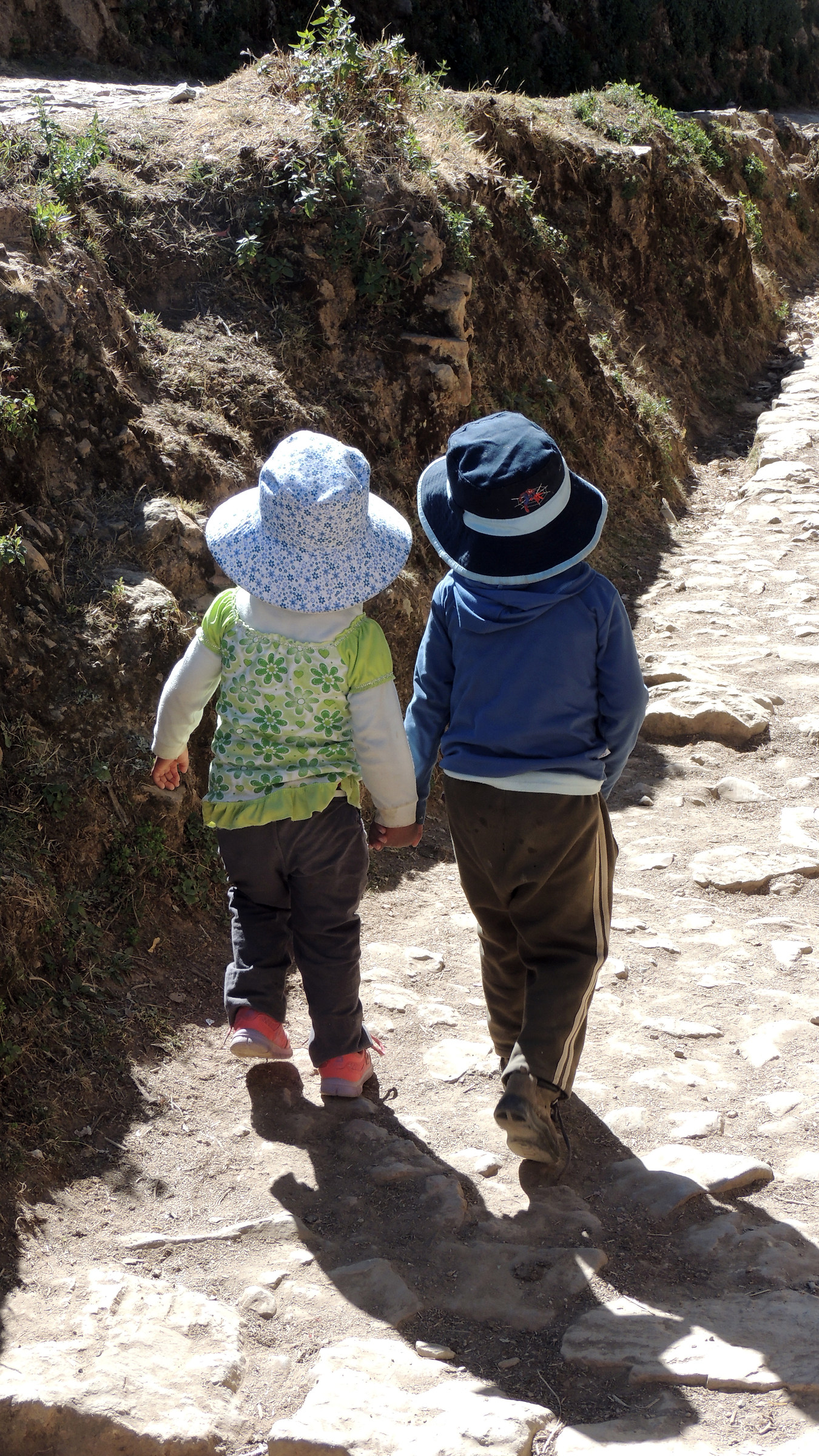 Bolivia, Isla do Sol: hand in hand
