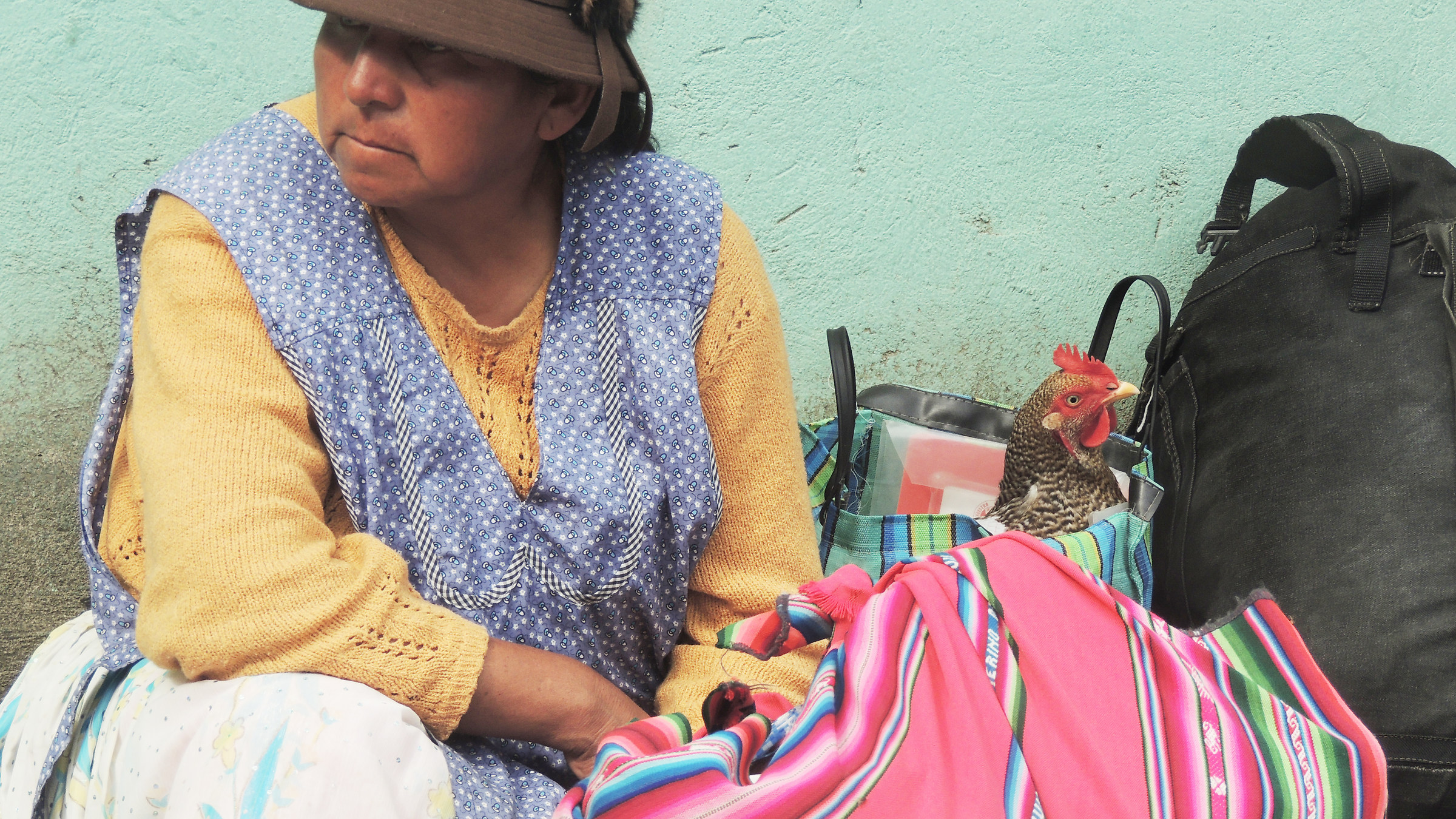 Bolivia, Coroico: waiting for transport