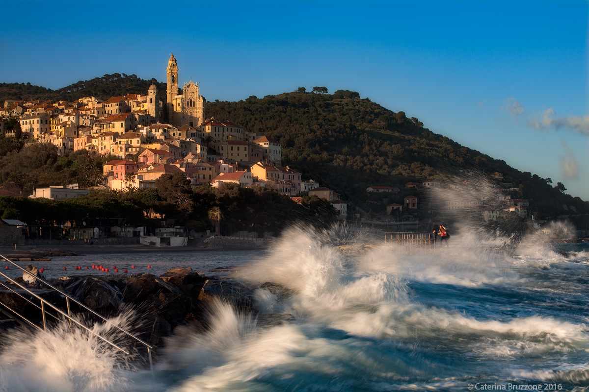 Strolling on the pier