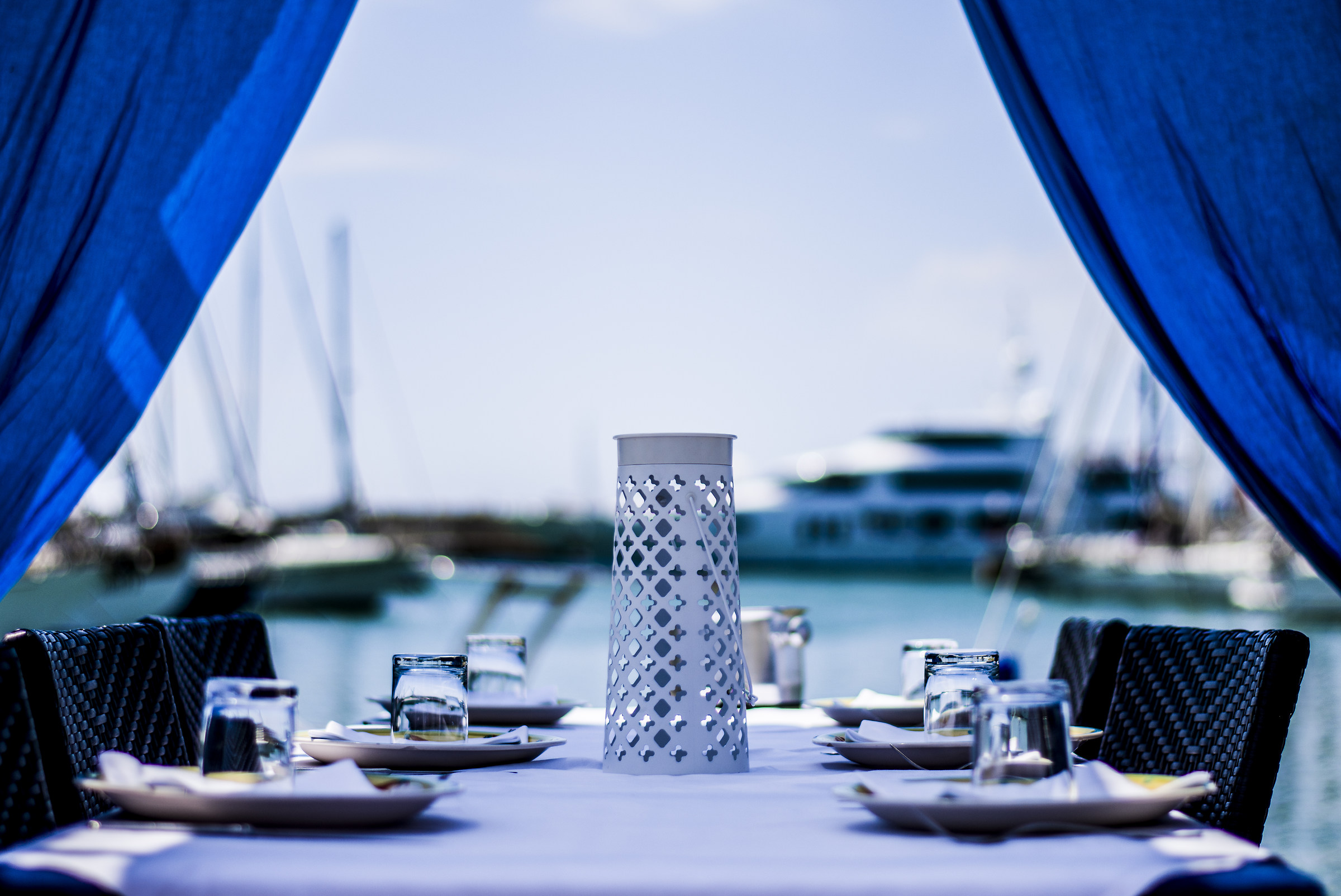 Today we have lunch at the harbor