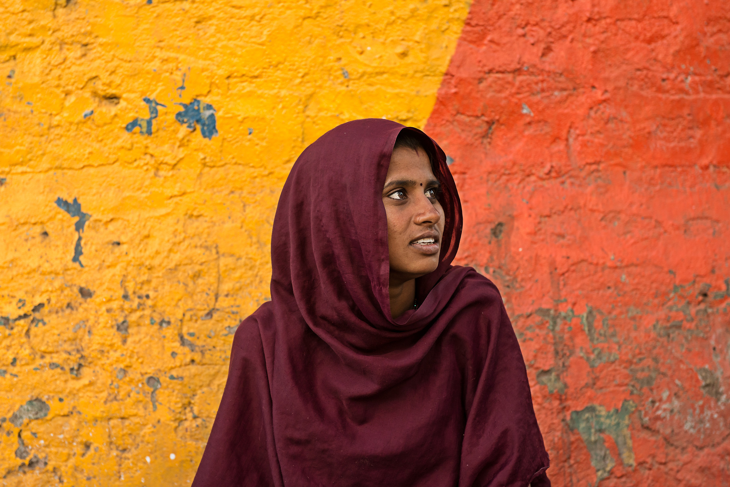 Gujarat: Il rosso e il giallo.