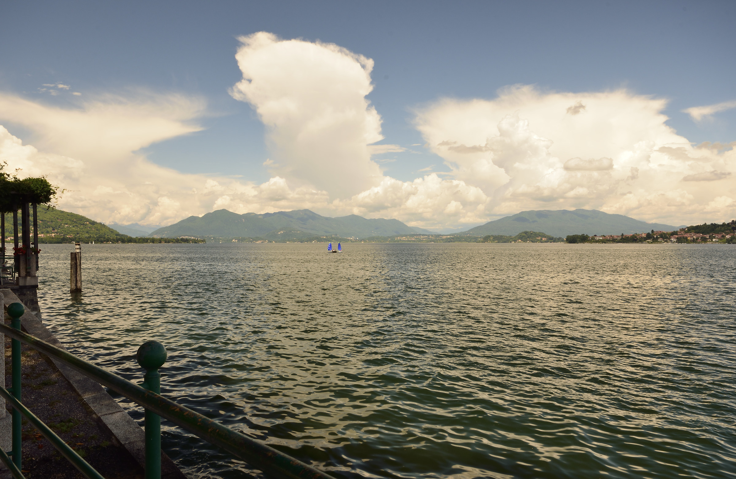 2 small blue sails interrupt the marriage of heaven and