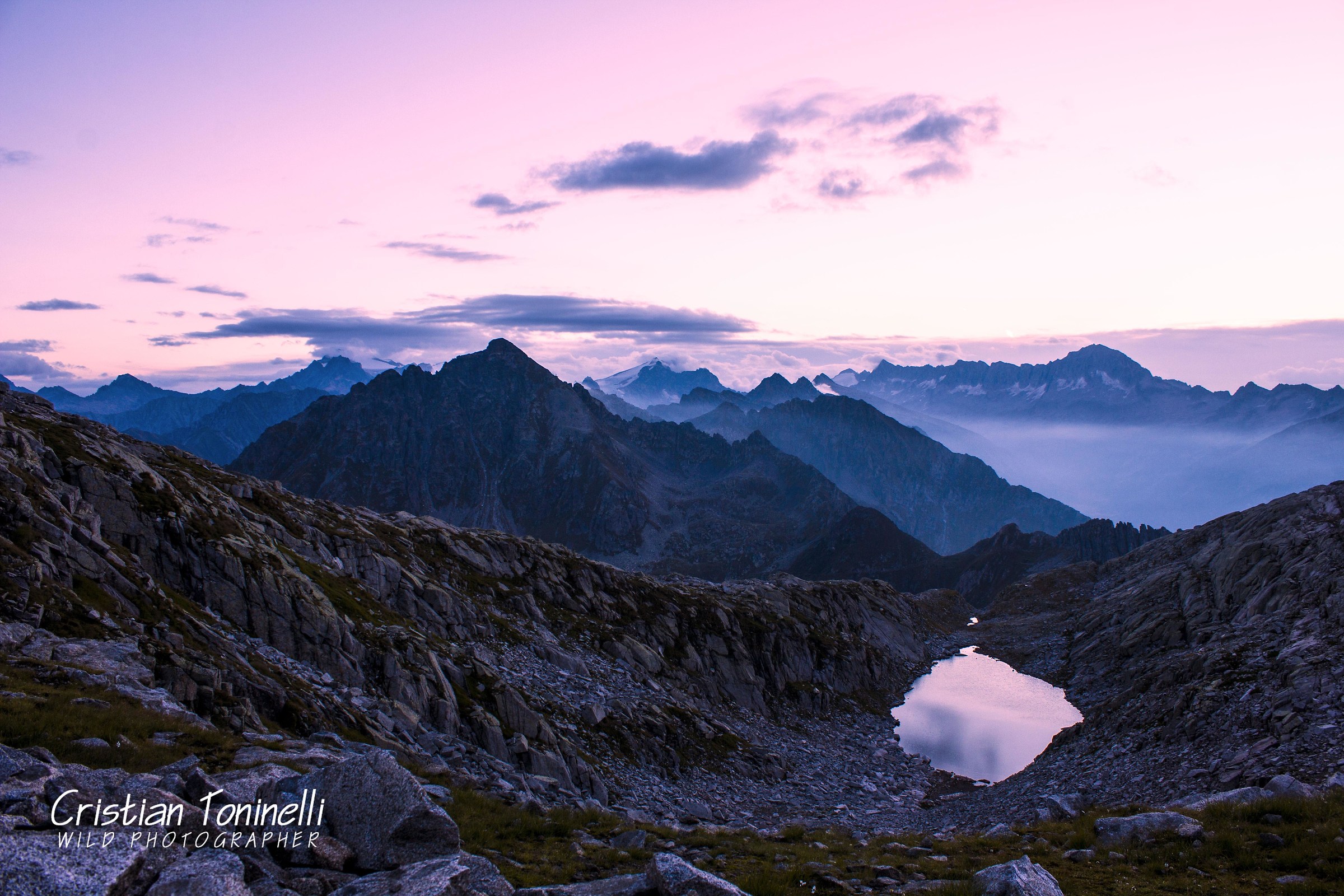 Alba dal rifugio Brescia