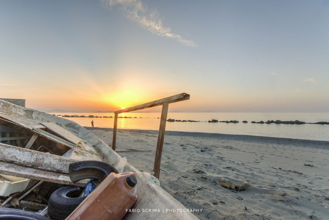 Sunset over the Tyrrhenian