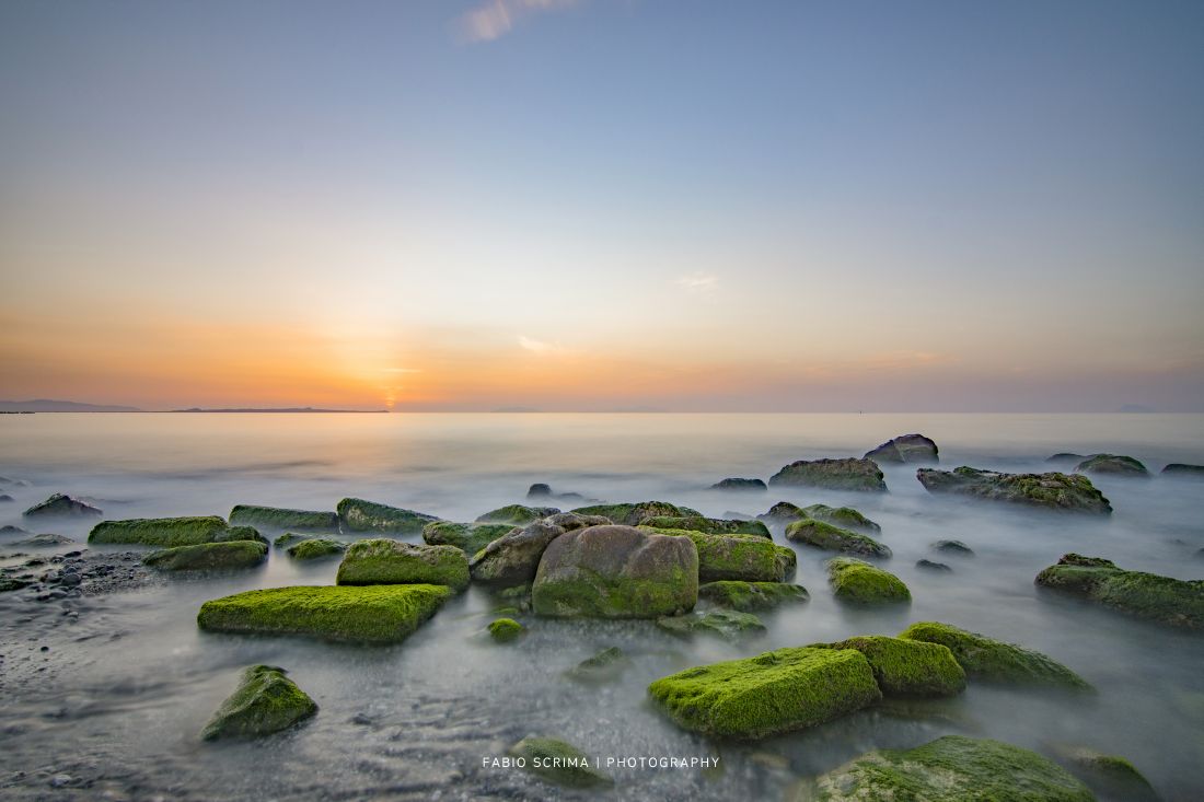 in long exposure Sunset