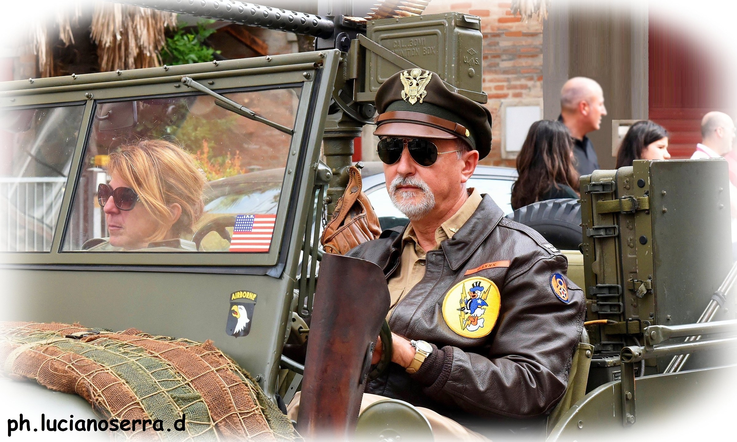 Contained with military uniforms of World War II