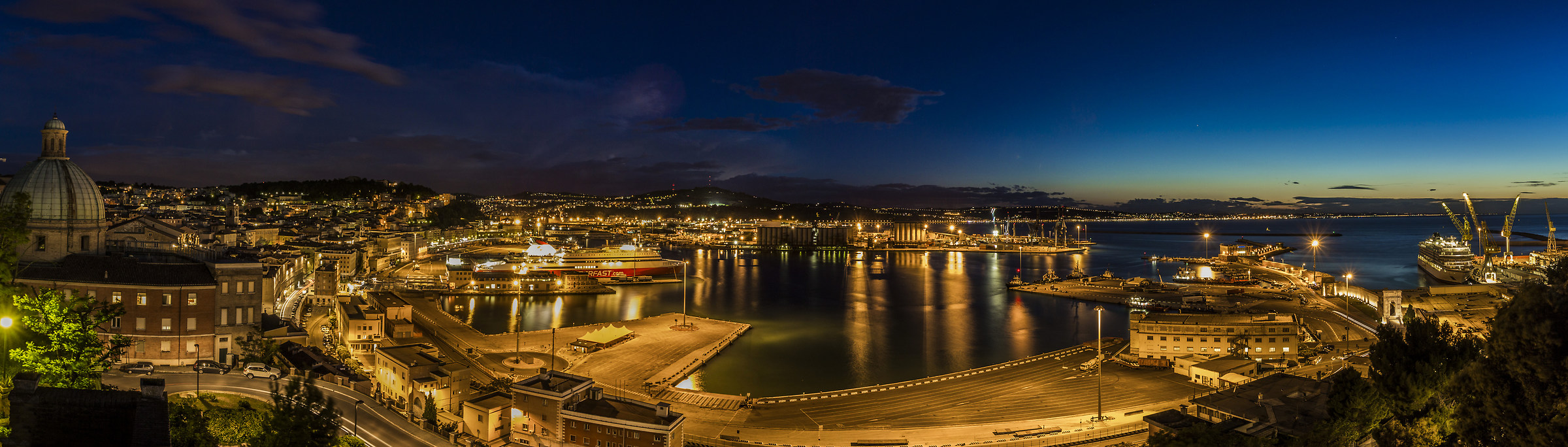 Overview of the port of Ancona