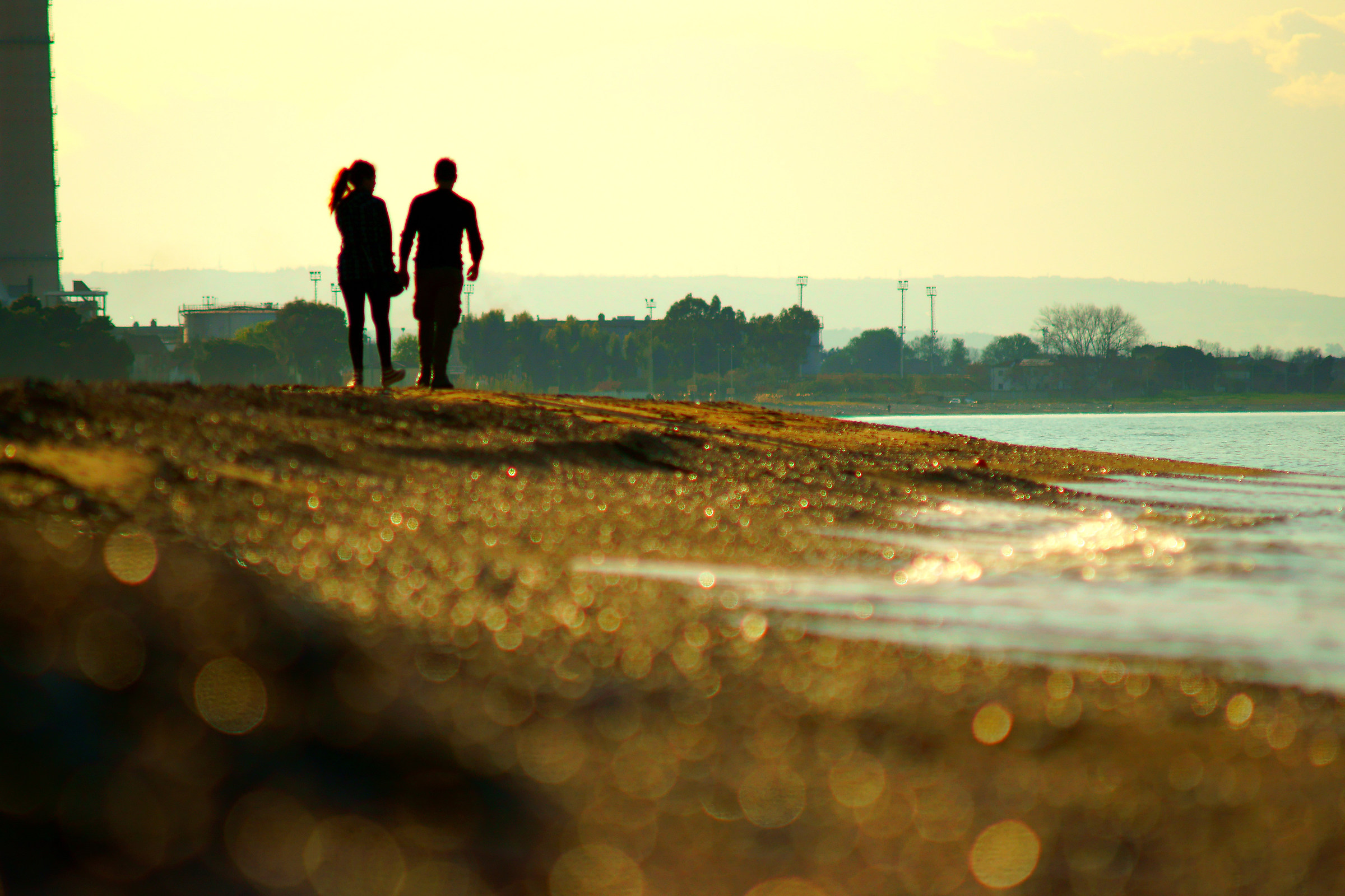 Walking on the gold ...