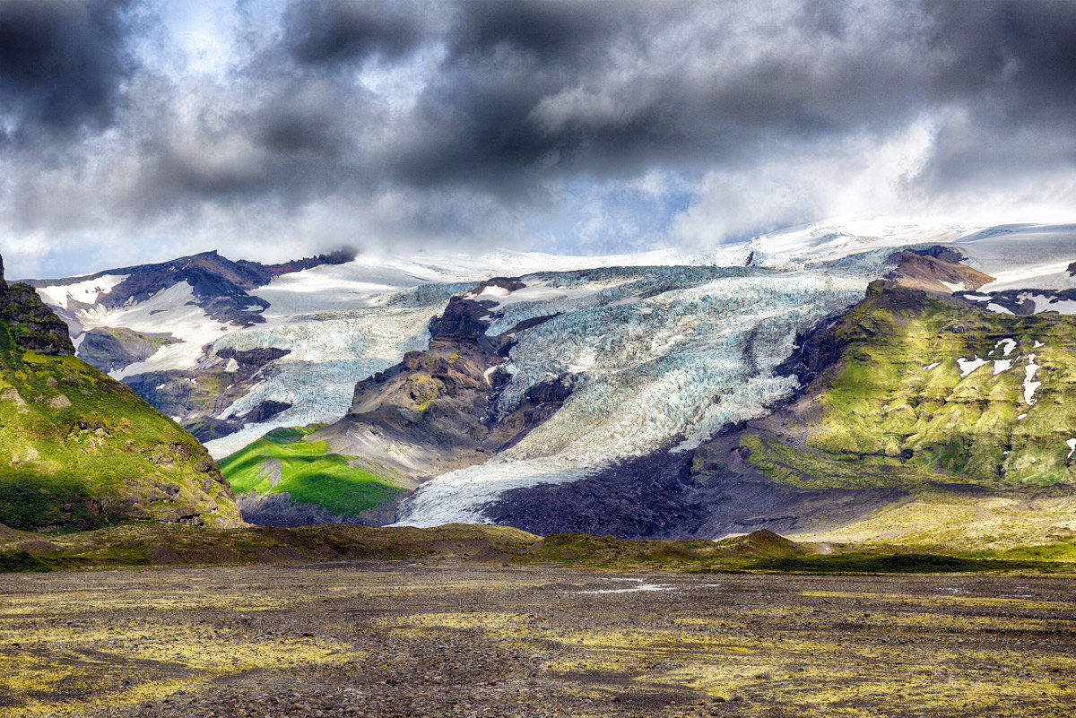 On the way to Jökulsárlón