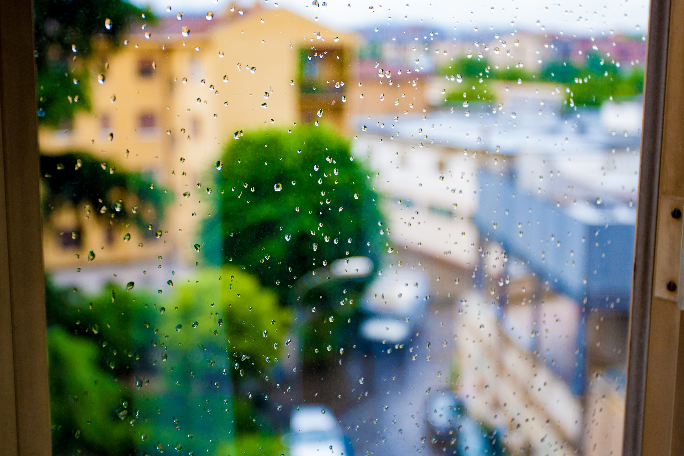 Gocce dalla finestra