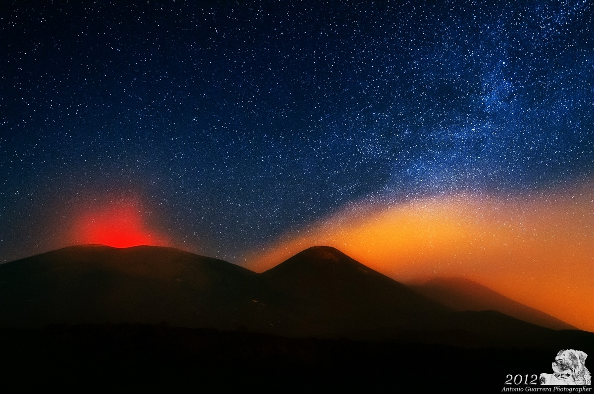 Etna - Crateri sommitali by night!!!