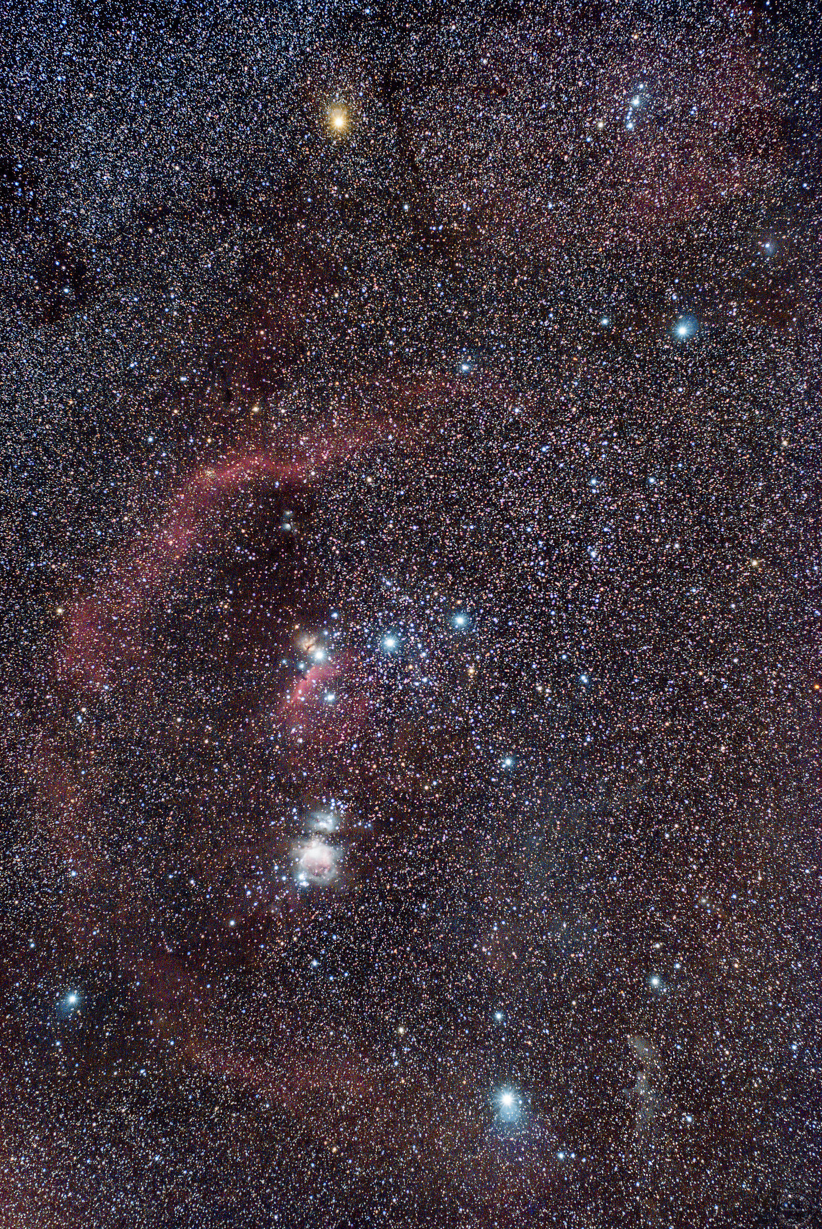 Costellazione di Orione ri-elaborata