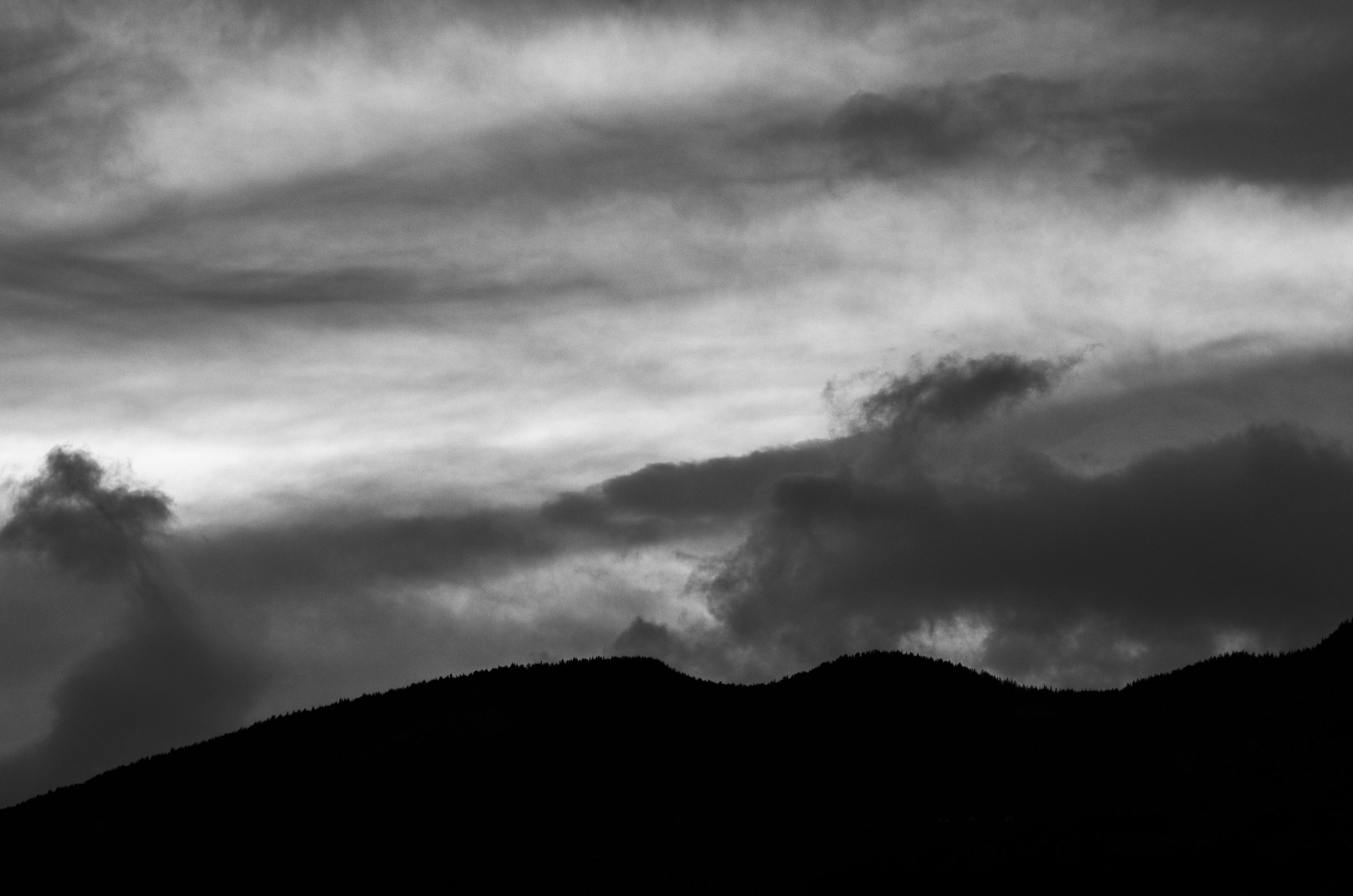 Mountain backlit Valle d'Aosta