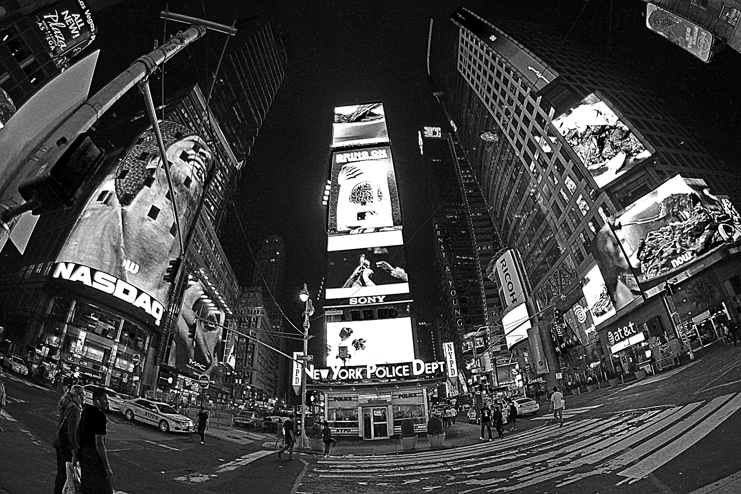 With his eyes to heaven in times square