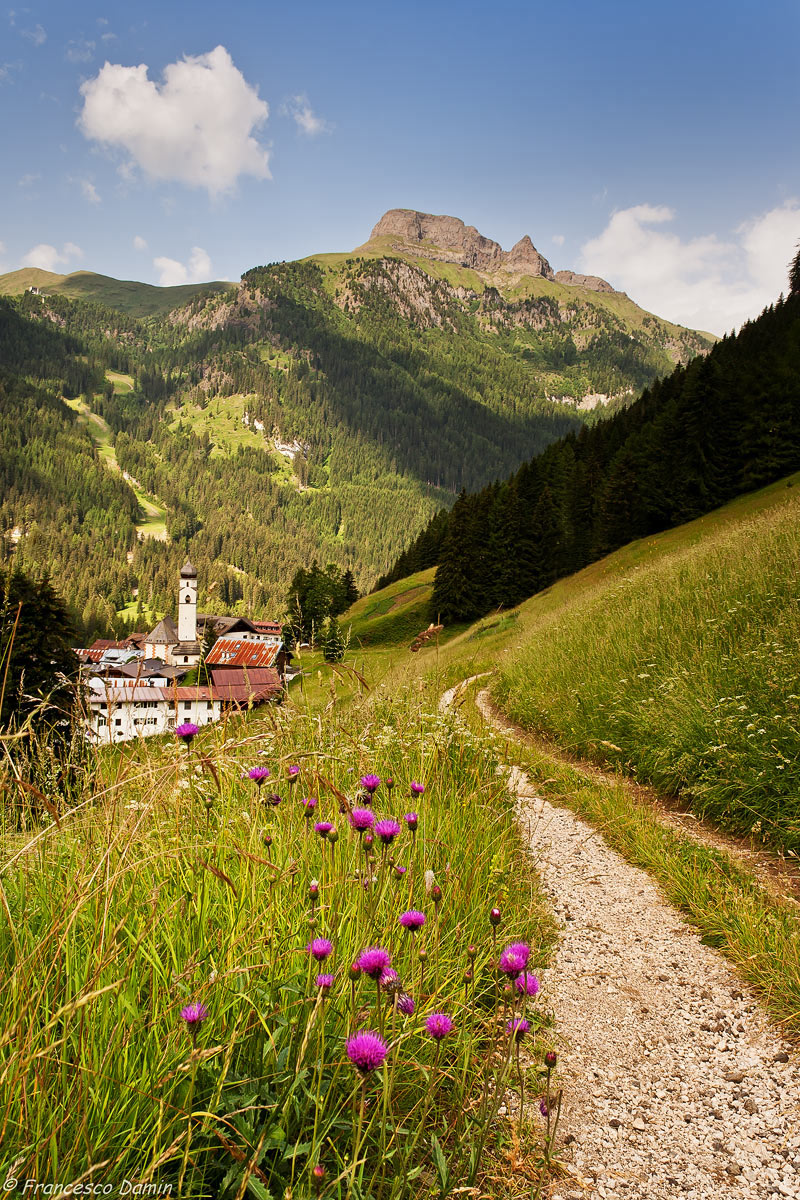 Between fields and valleys