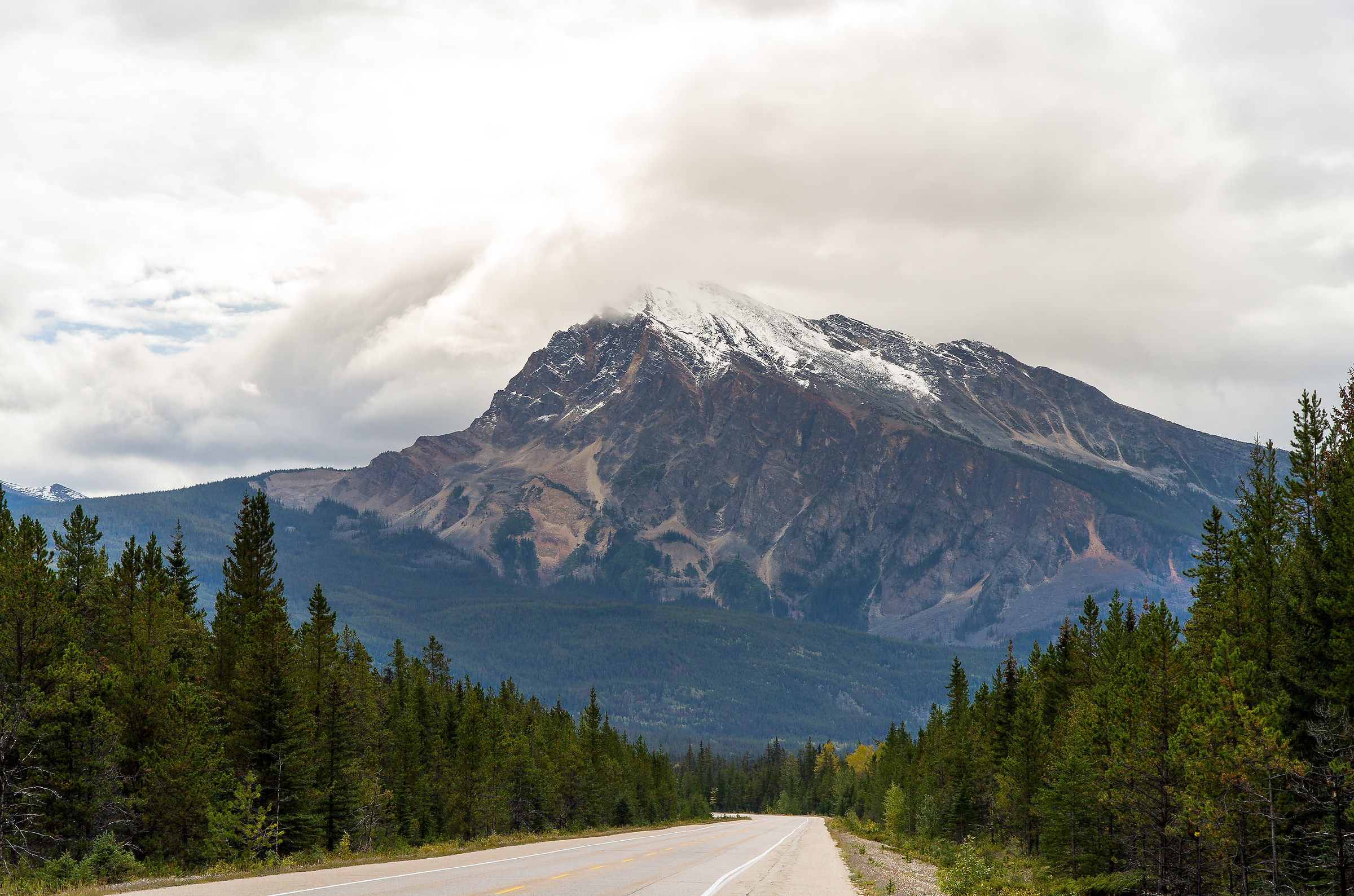 Guidando sulla Icefield Parkway
