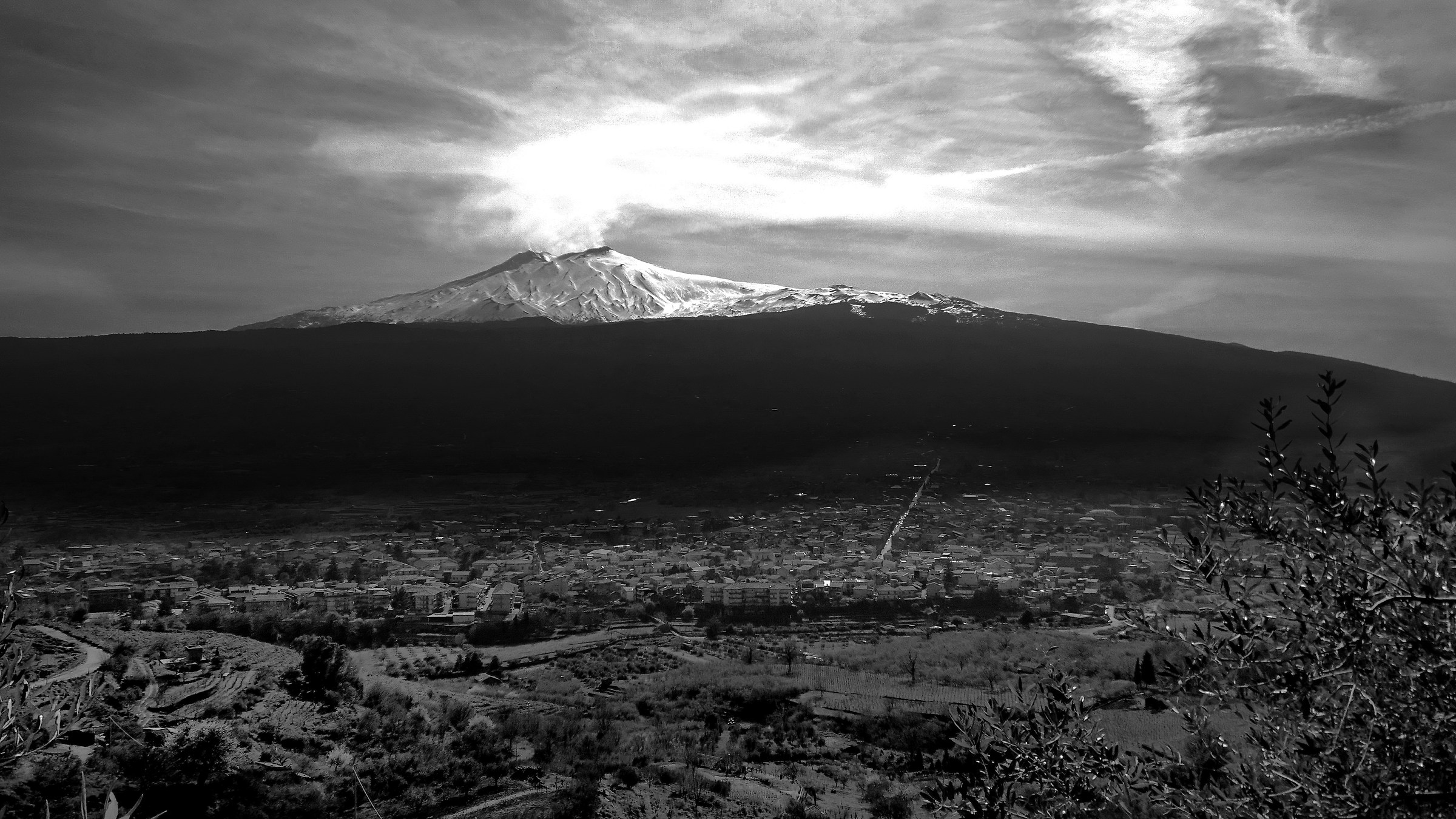 sunset on Etna
