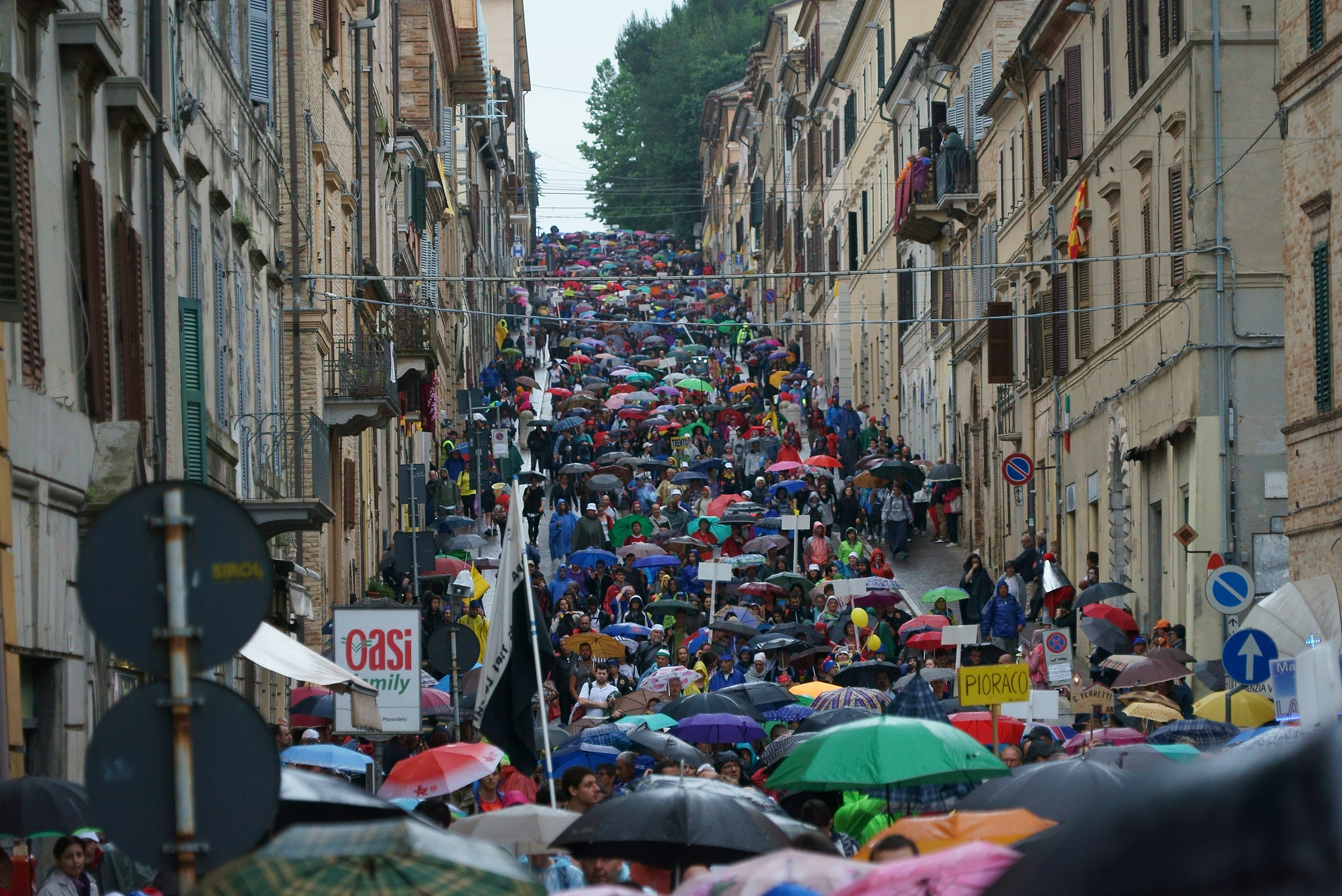 Arrivo a Loreto con la discesa di Monte Reale