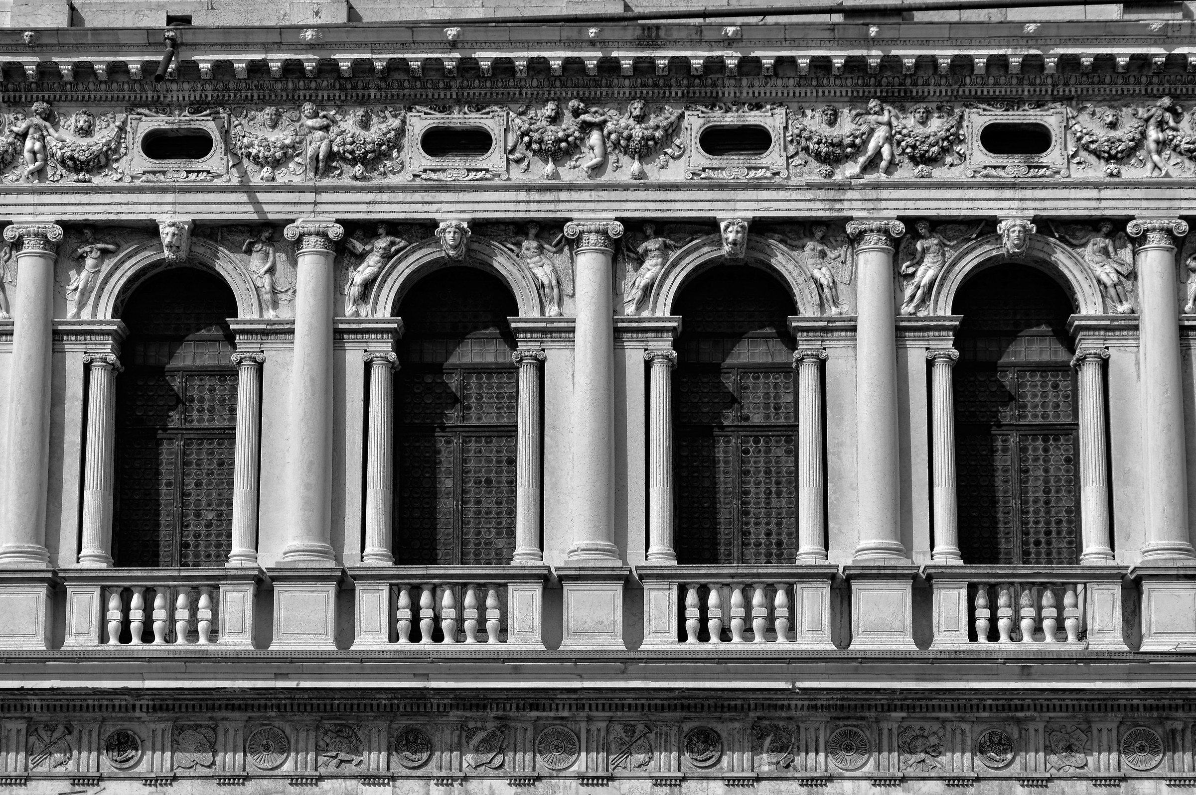 Particolare delle Procuratie Nuove