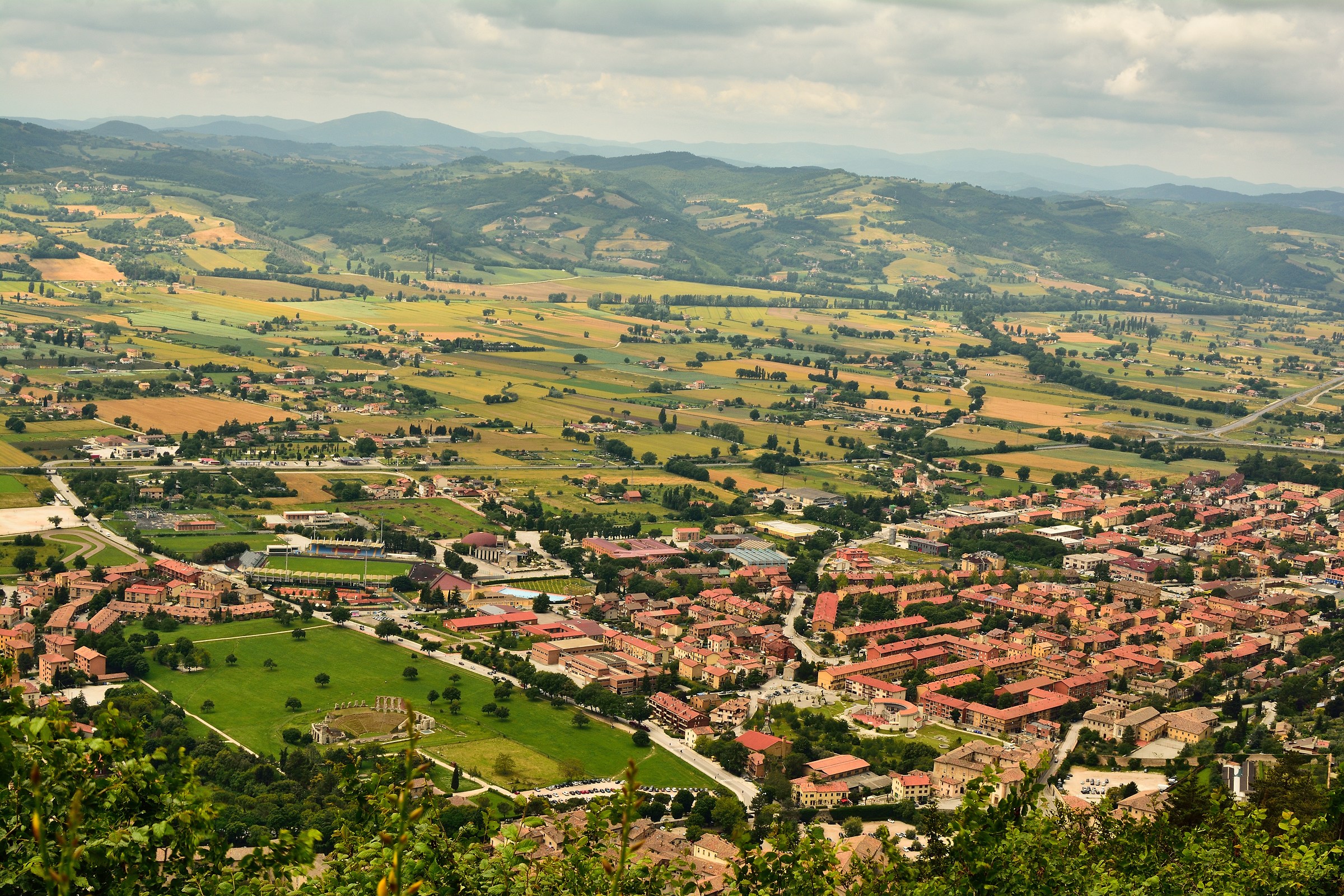 Gubbio from Monte Igino