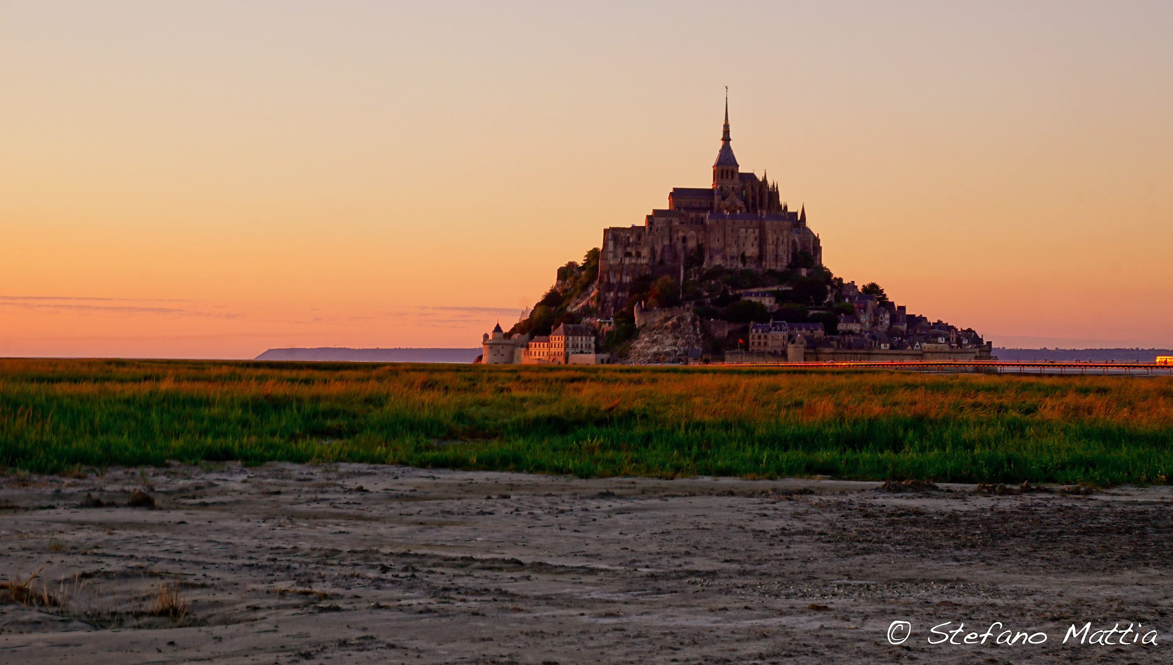 Tramonto su Mont Saint Michel