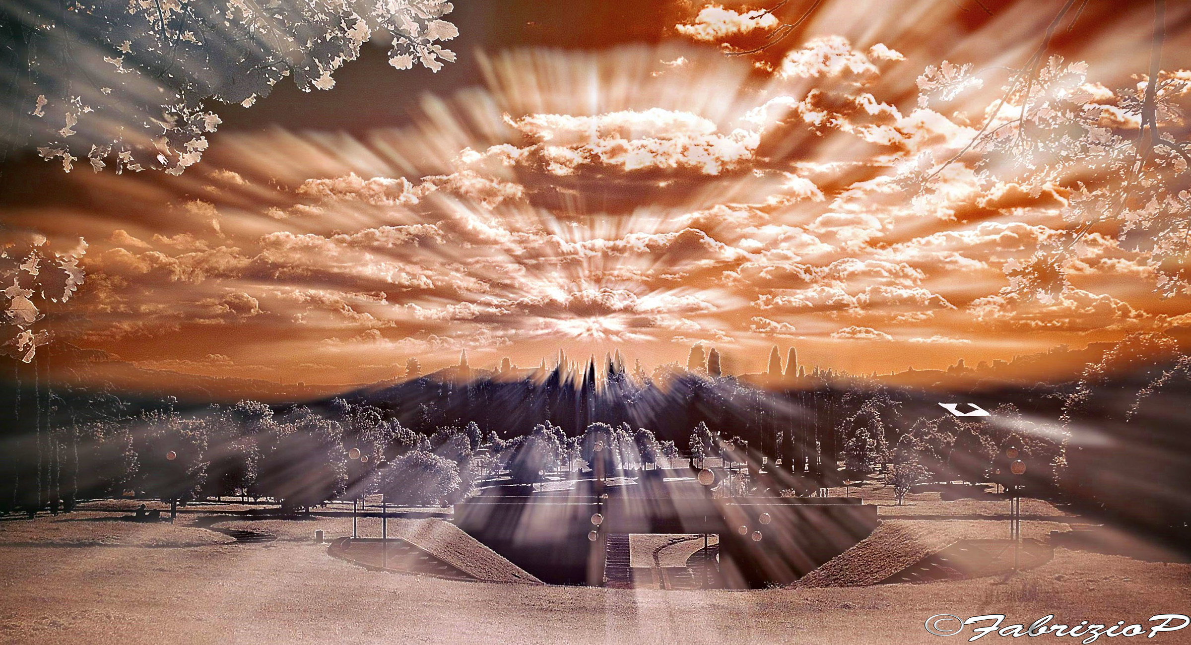 The intensity of light