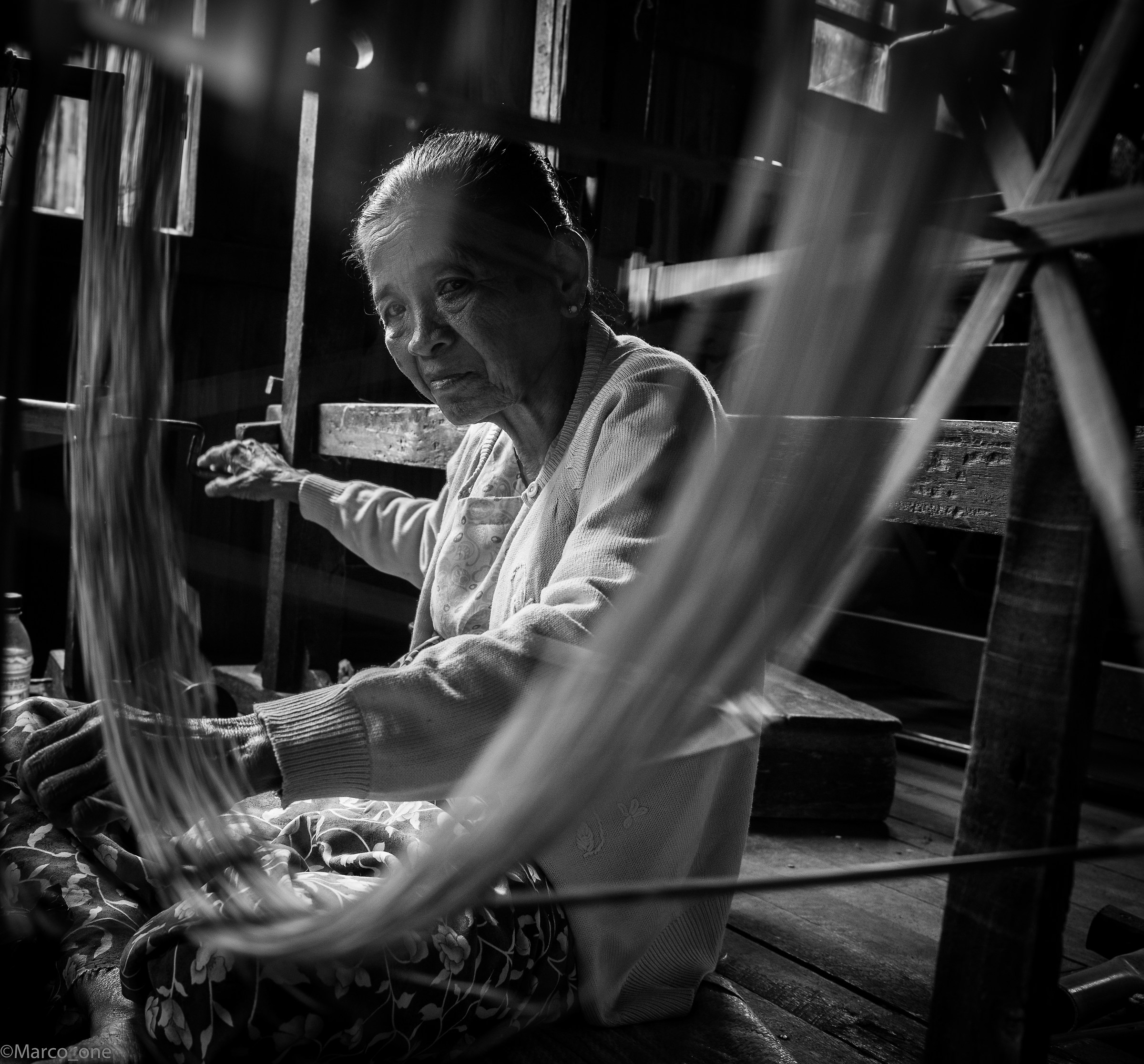 Spinning lotus. Myanmar 2015