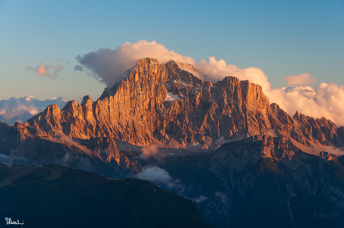 Alpenglow on the Civetta