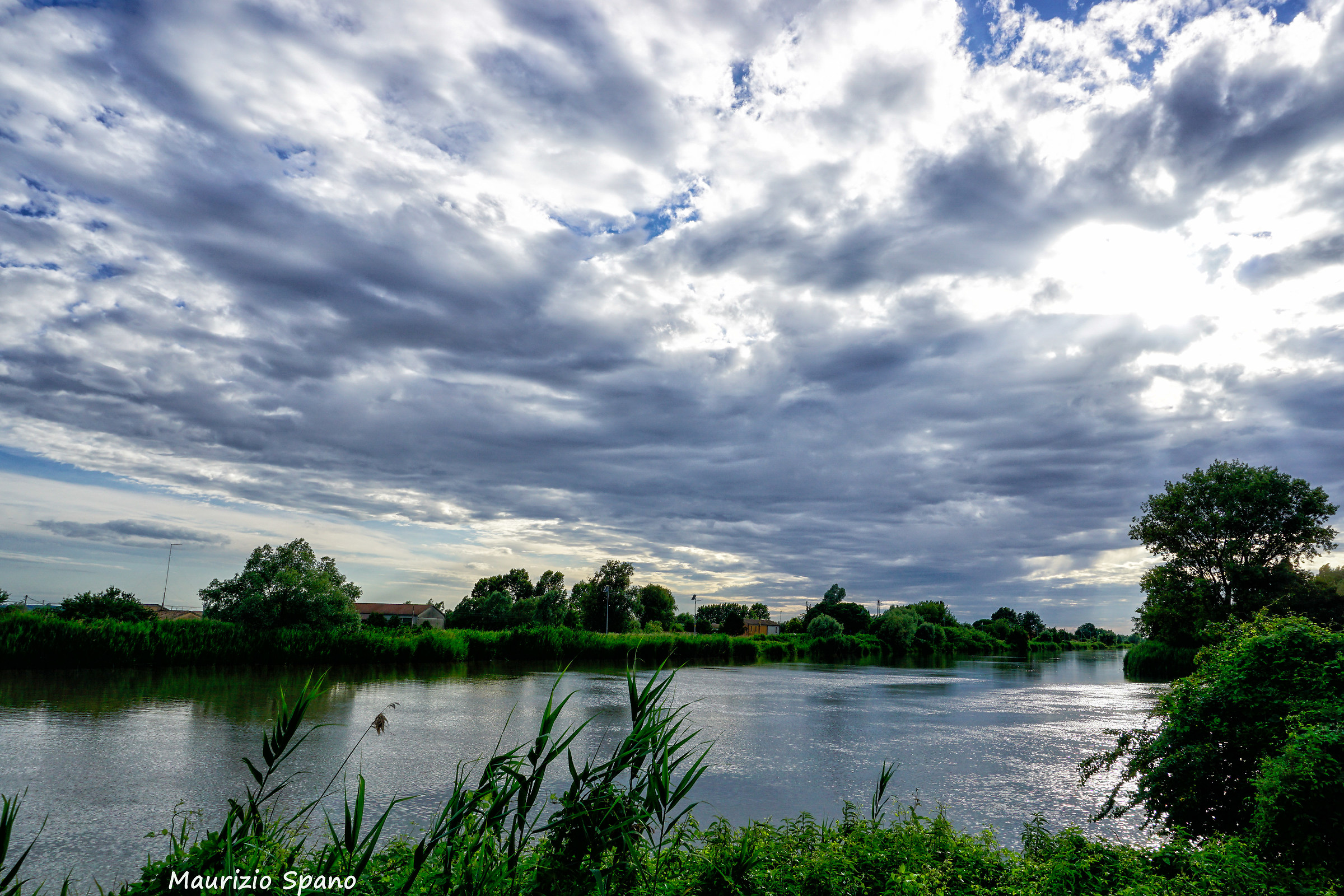 water crossing and sky