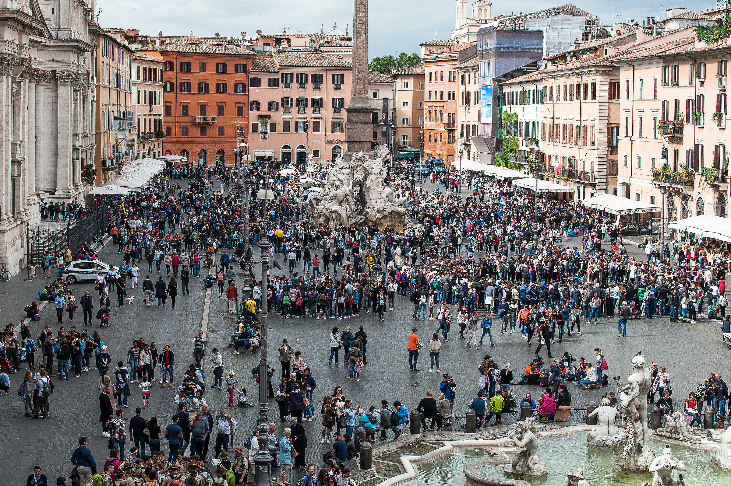 Roma-Quanta gente a piazza Navona!!