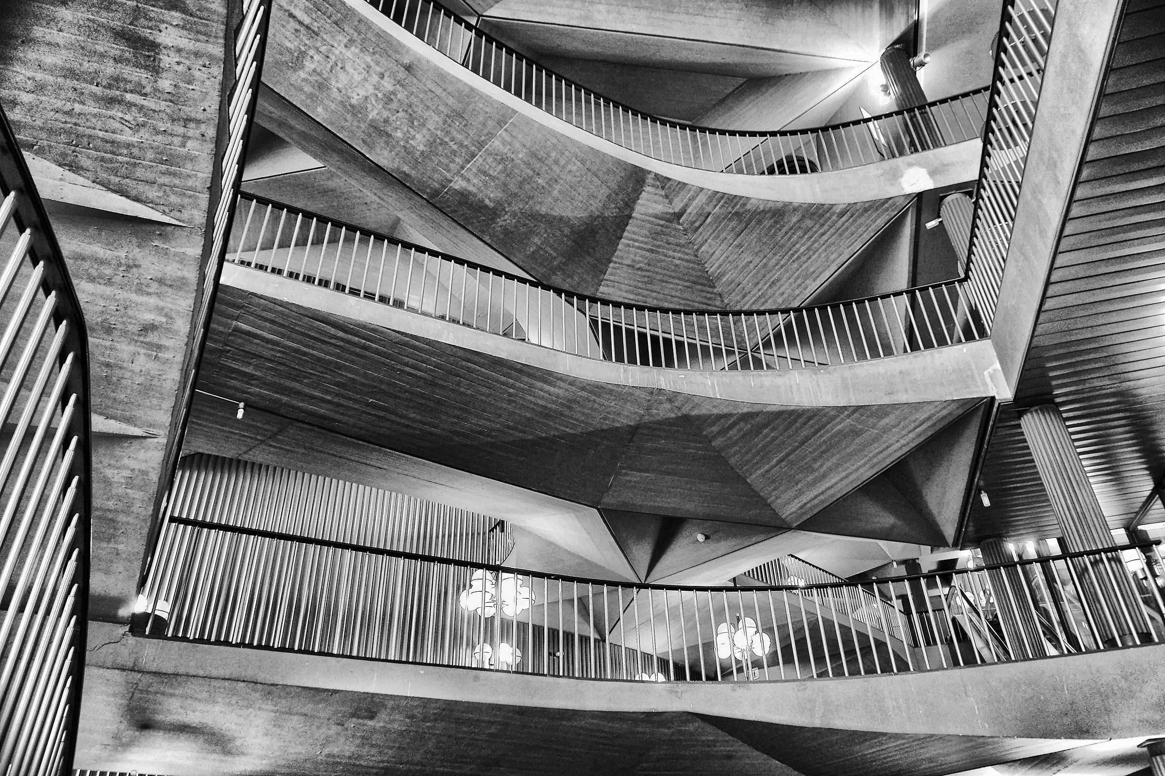 interior stairs of the Teatro Regio
