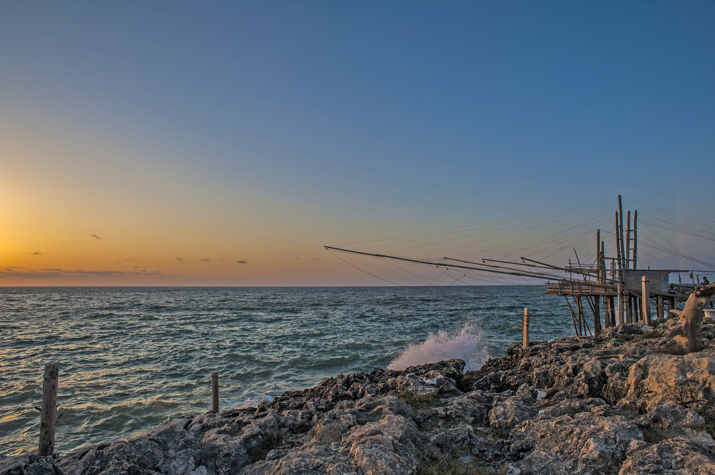 Sunset on the trebuchet