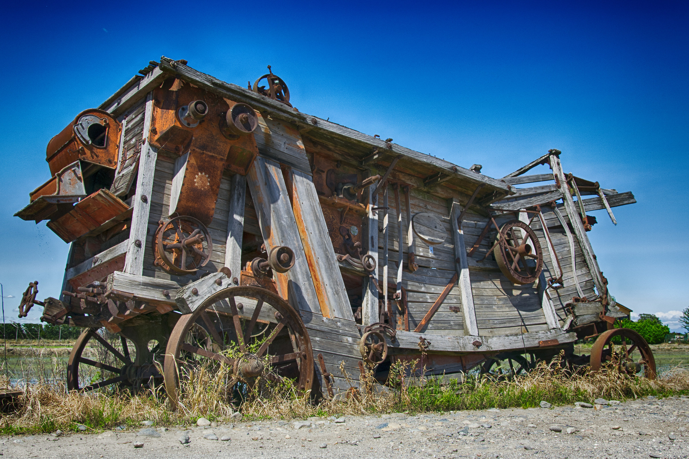 Old agricultural machine