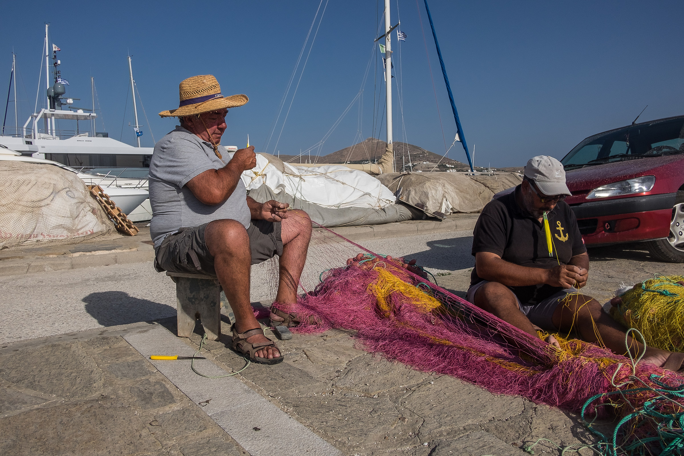 Waiting for customers (Thira Santorini Island)