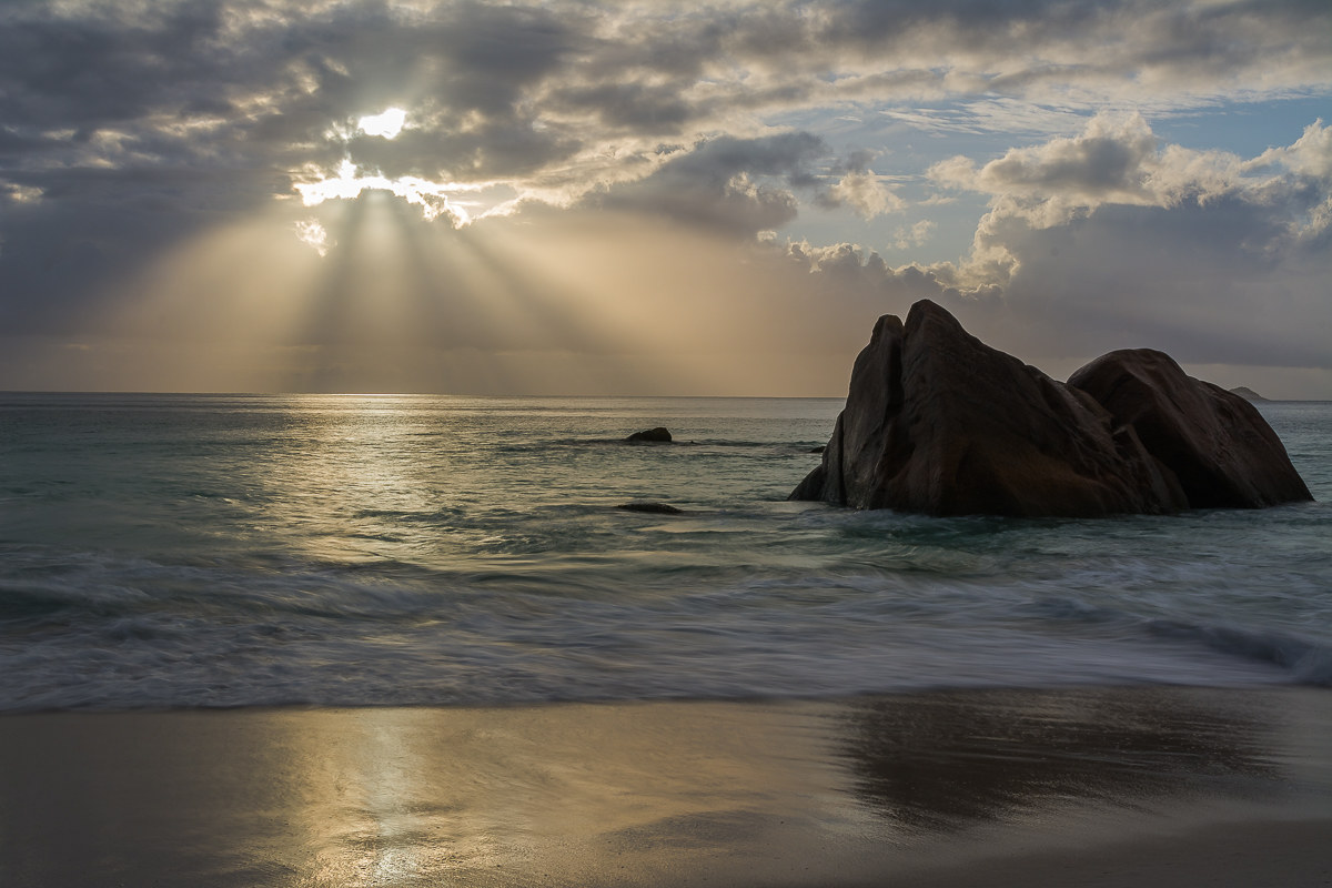 Sunset Anse Lazio - Praslin Island