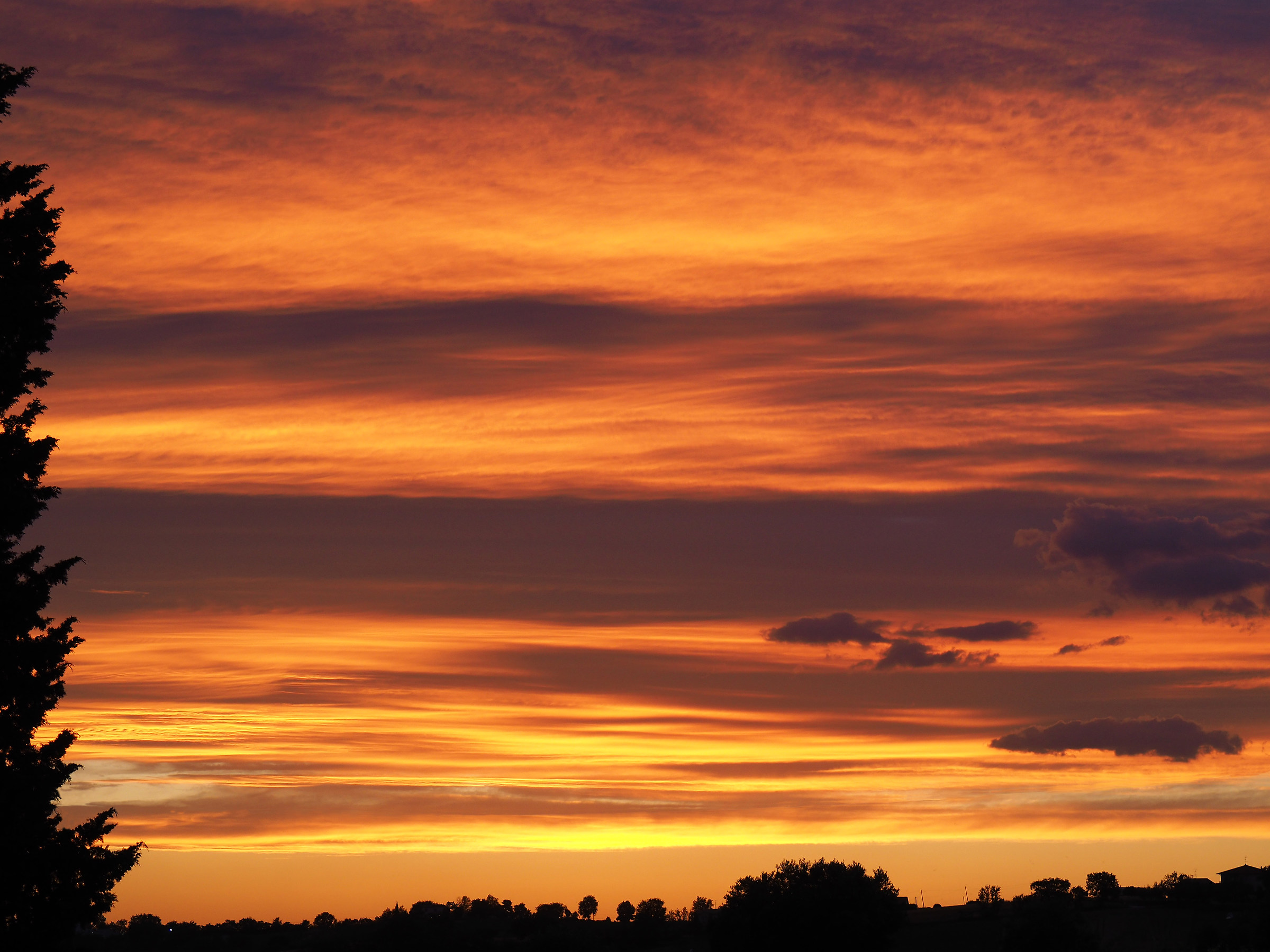 tramonto a Morrovalle