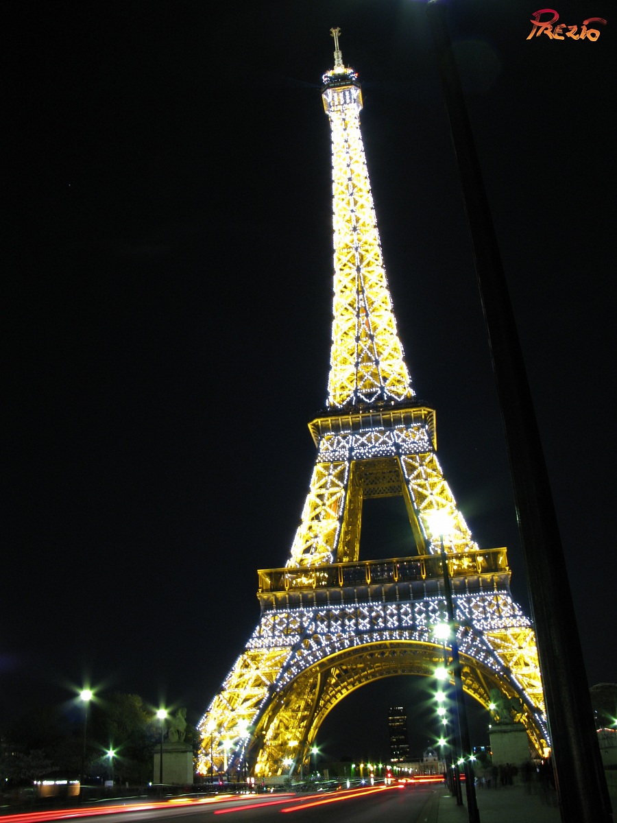eiffel by night