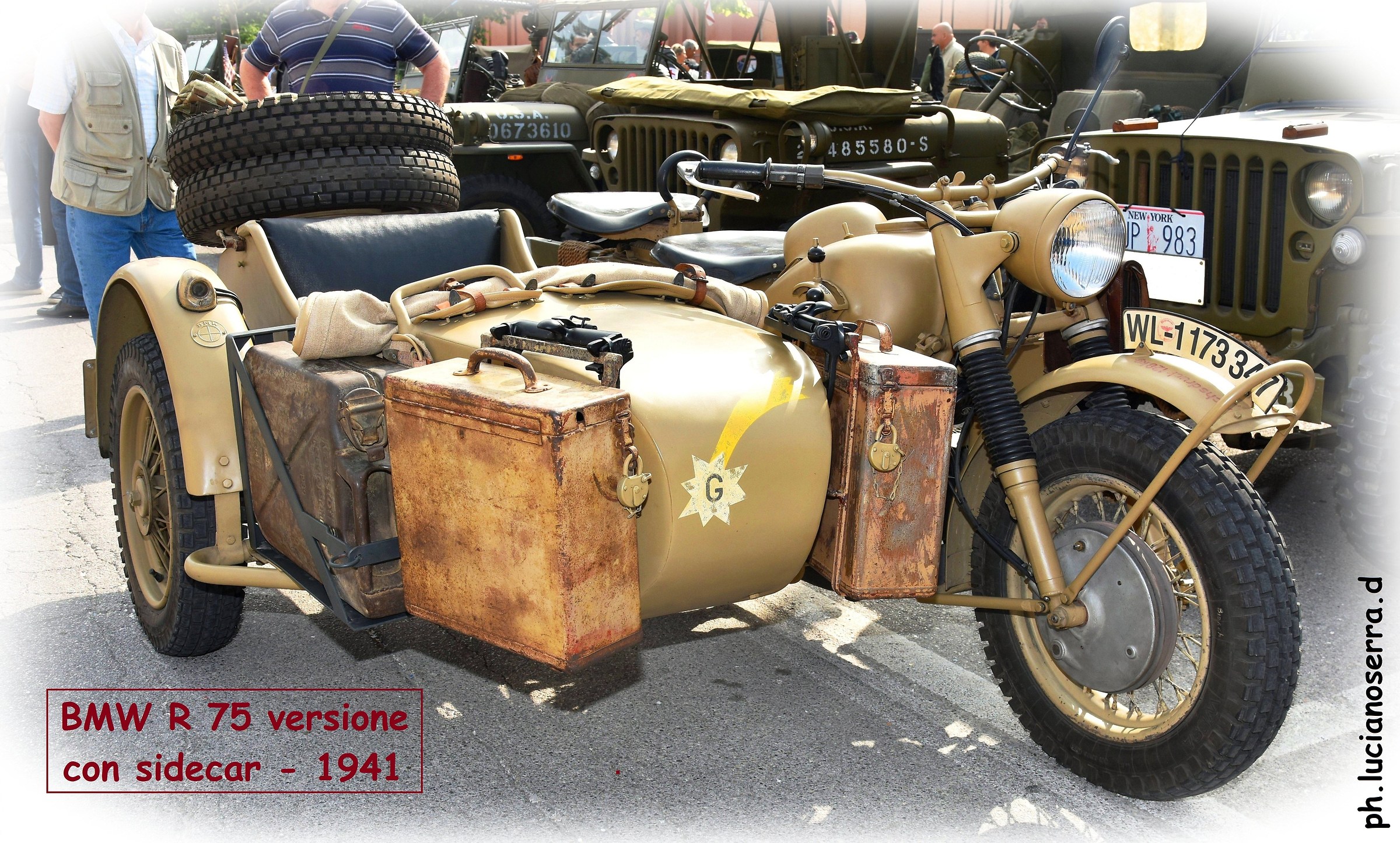 BMW R 75 with sidecar - 1941 Afrikakorps version