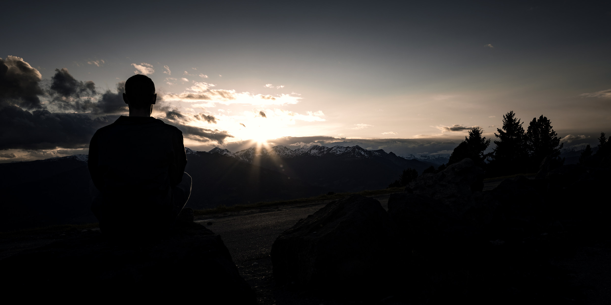 tramonto in montagnia alla Plose!