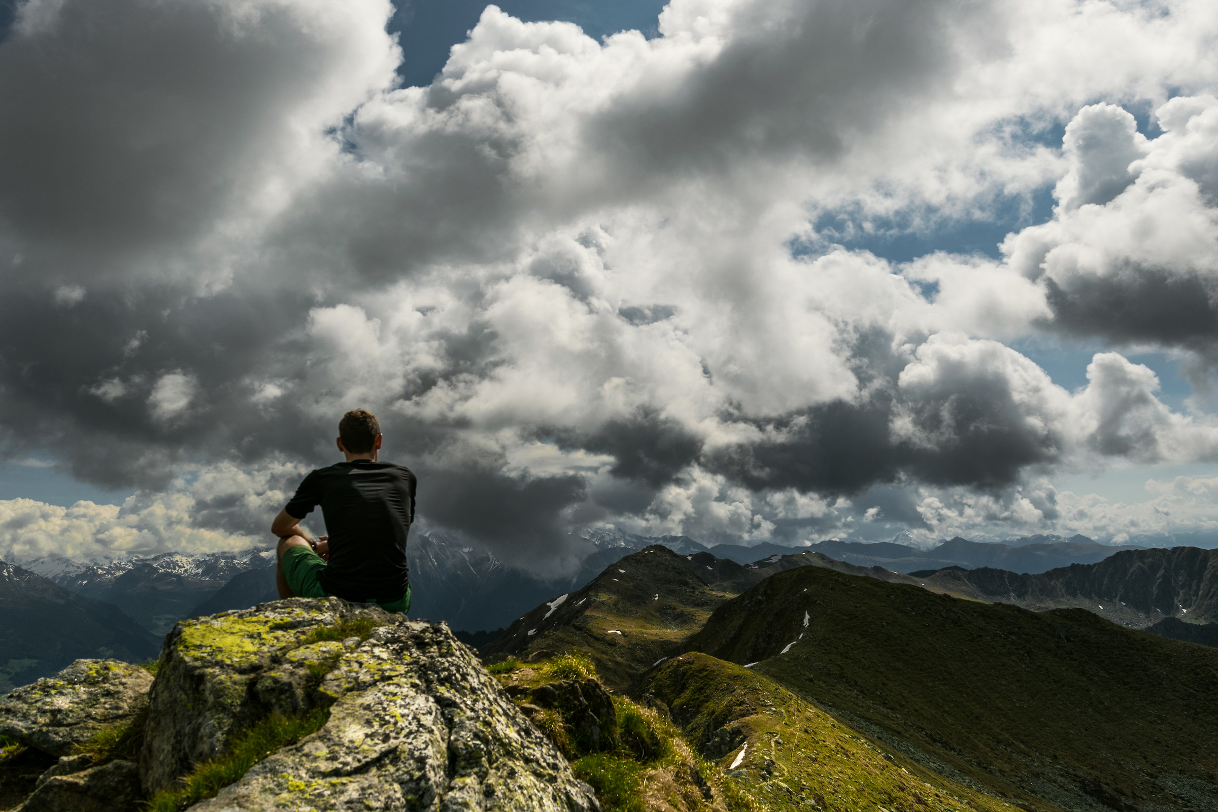 in montagnia con tempo perfetto!
