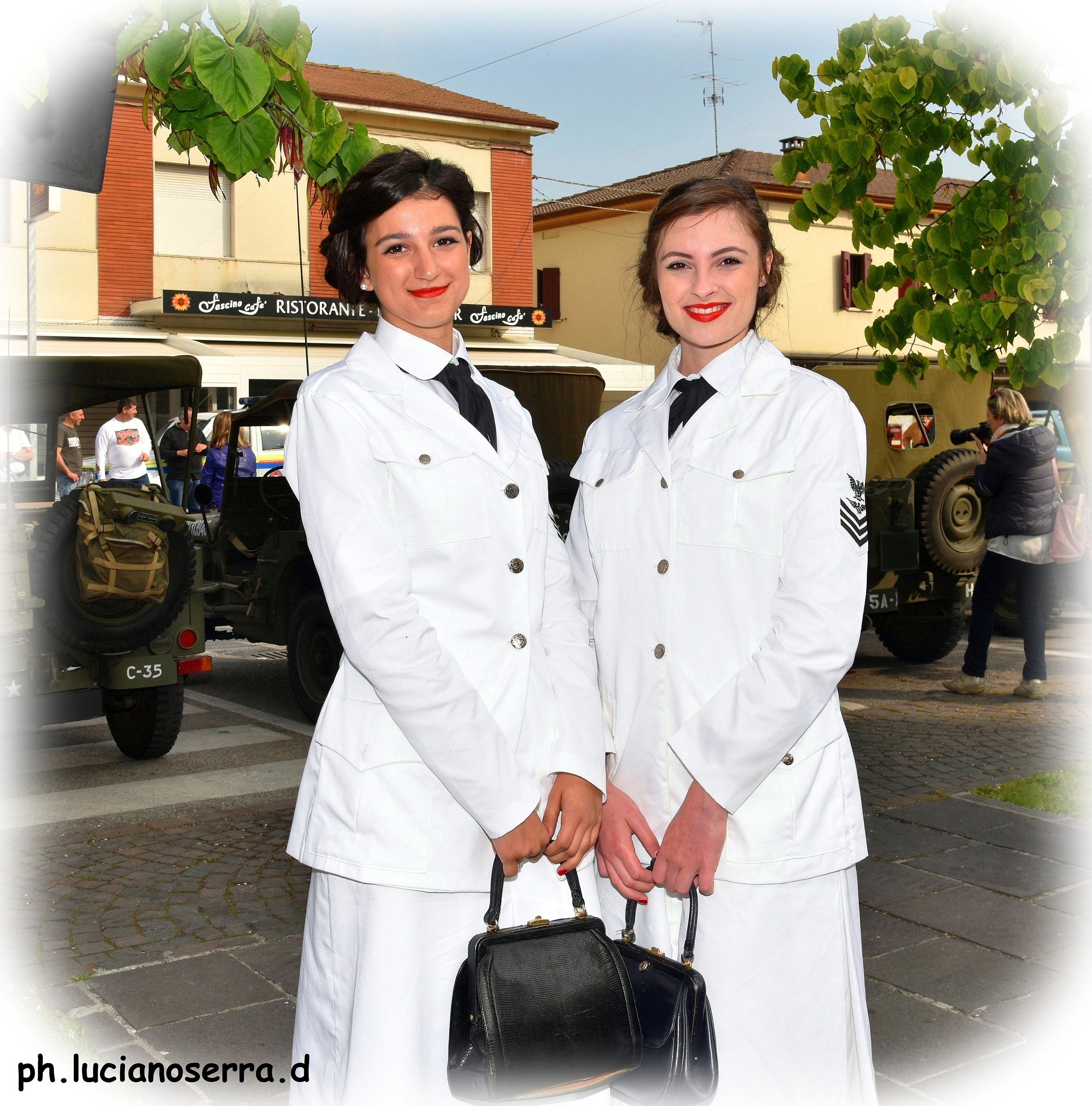 Contained with military uniforms of World War II