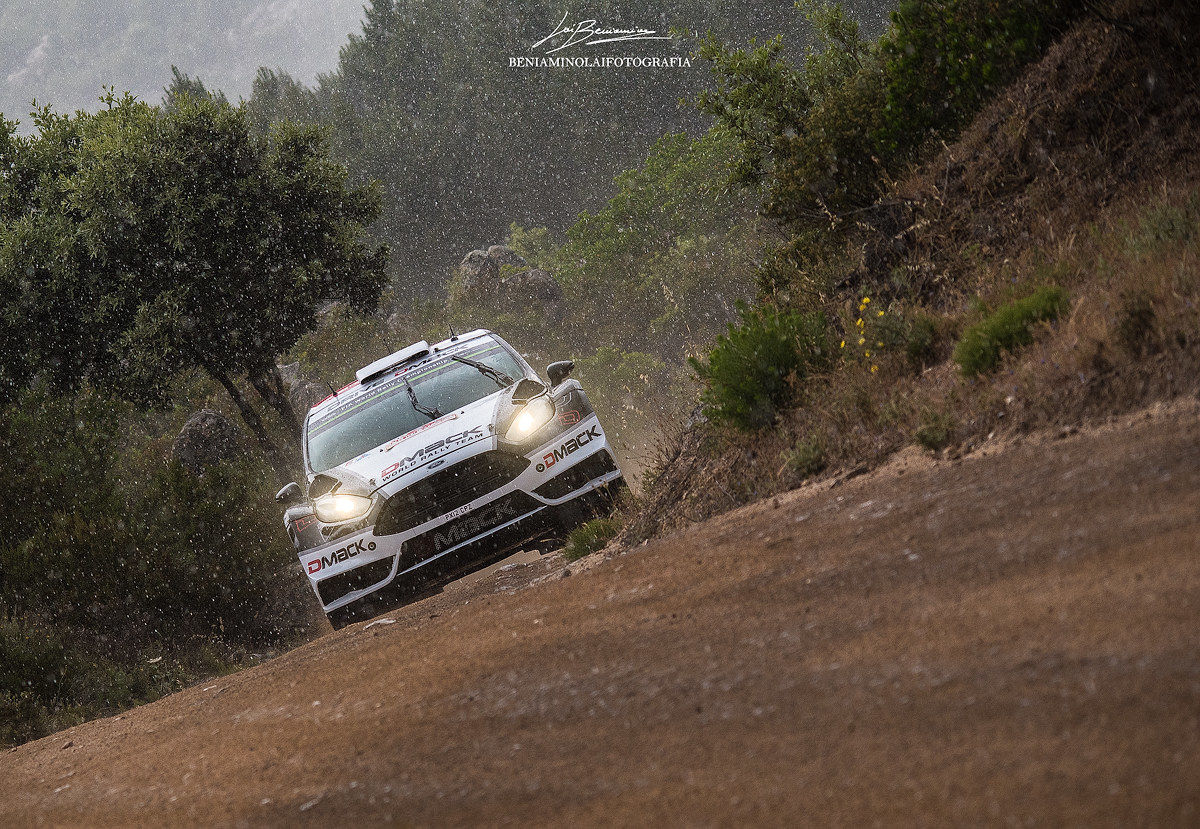 Ott Tanak under the storm