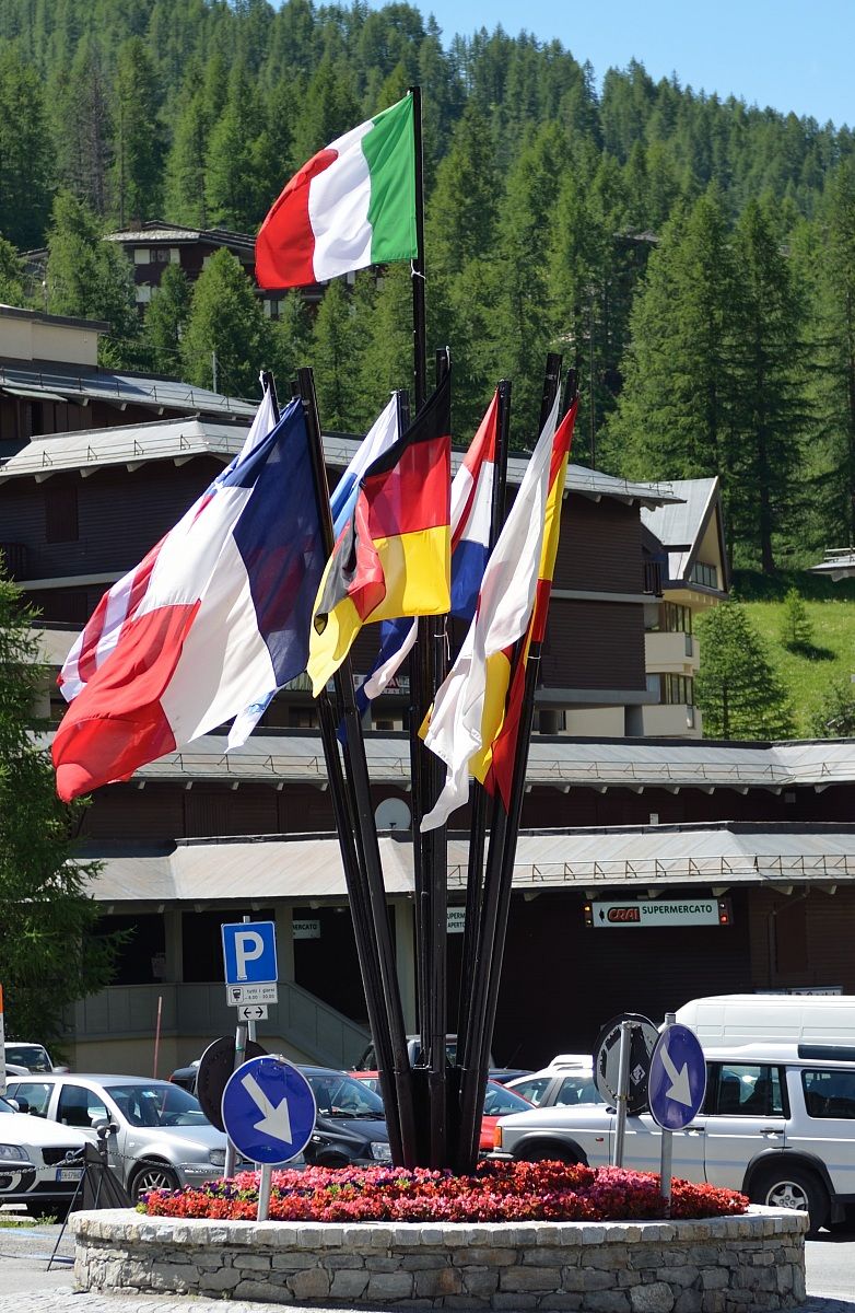 Bandiere a Cervinia