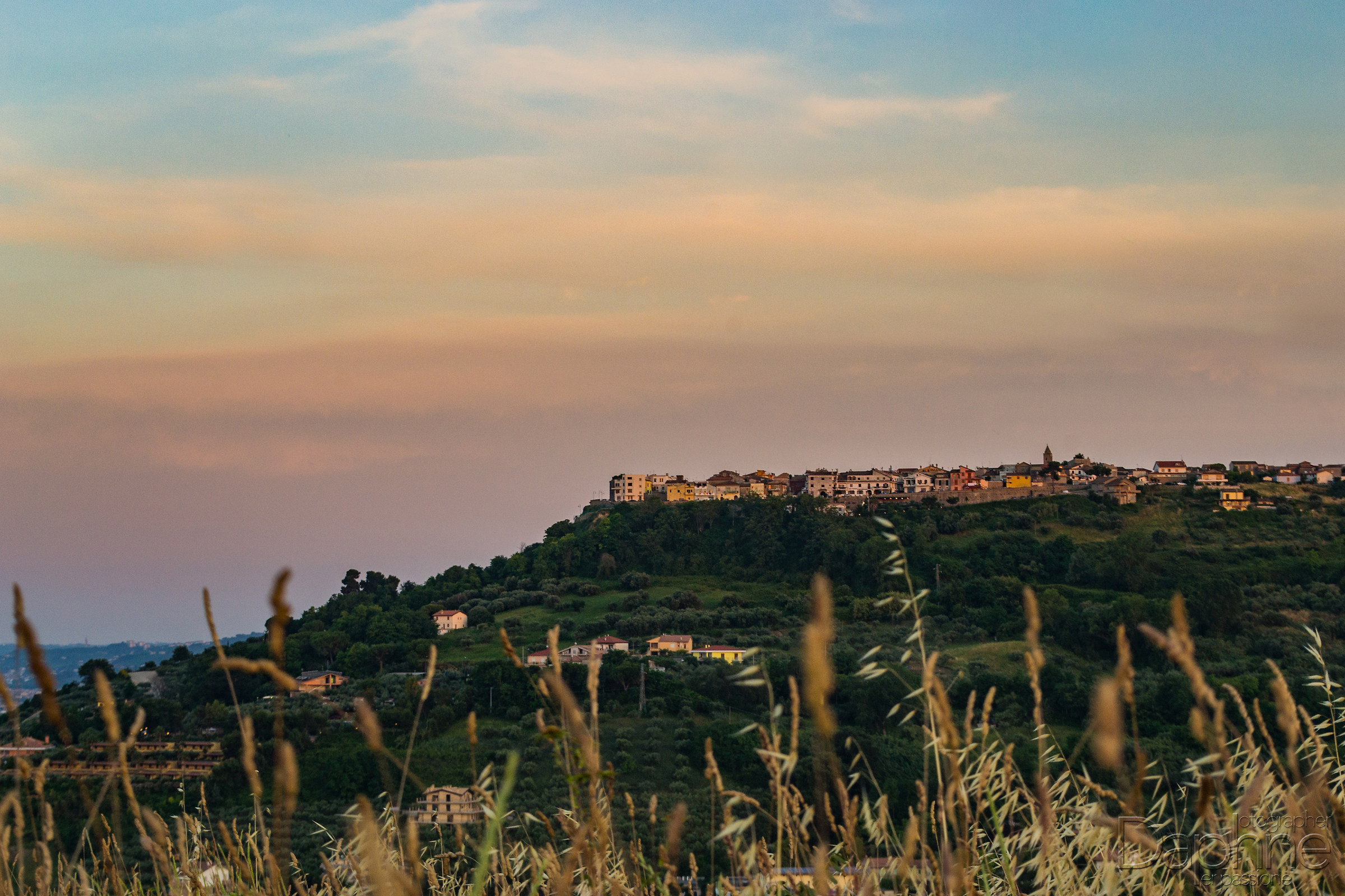 Silvi alta al tramonto