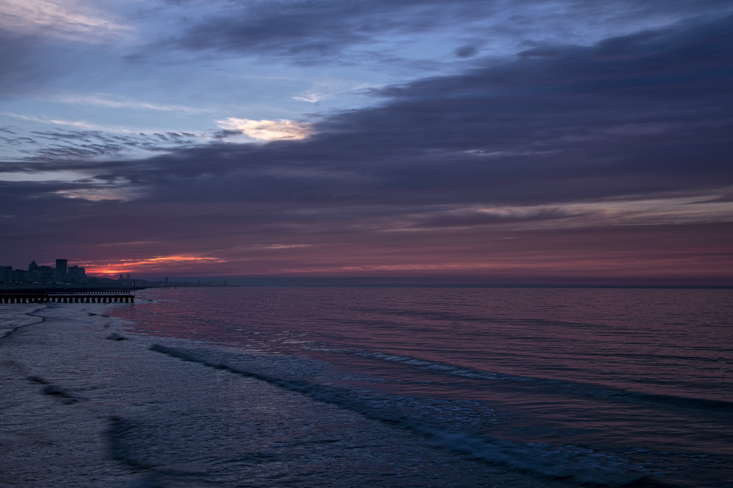 The night leaves us for a new day