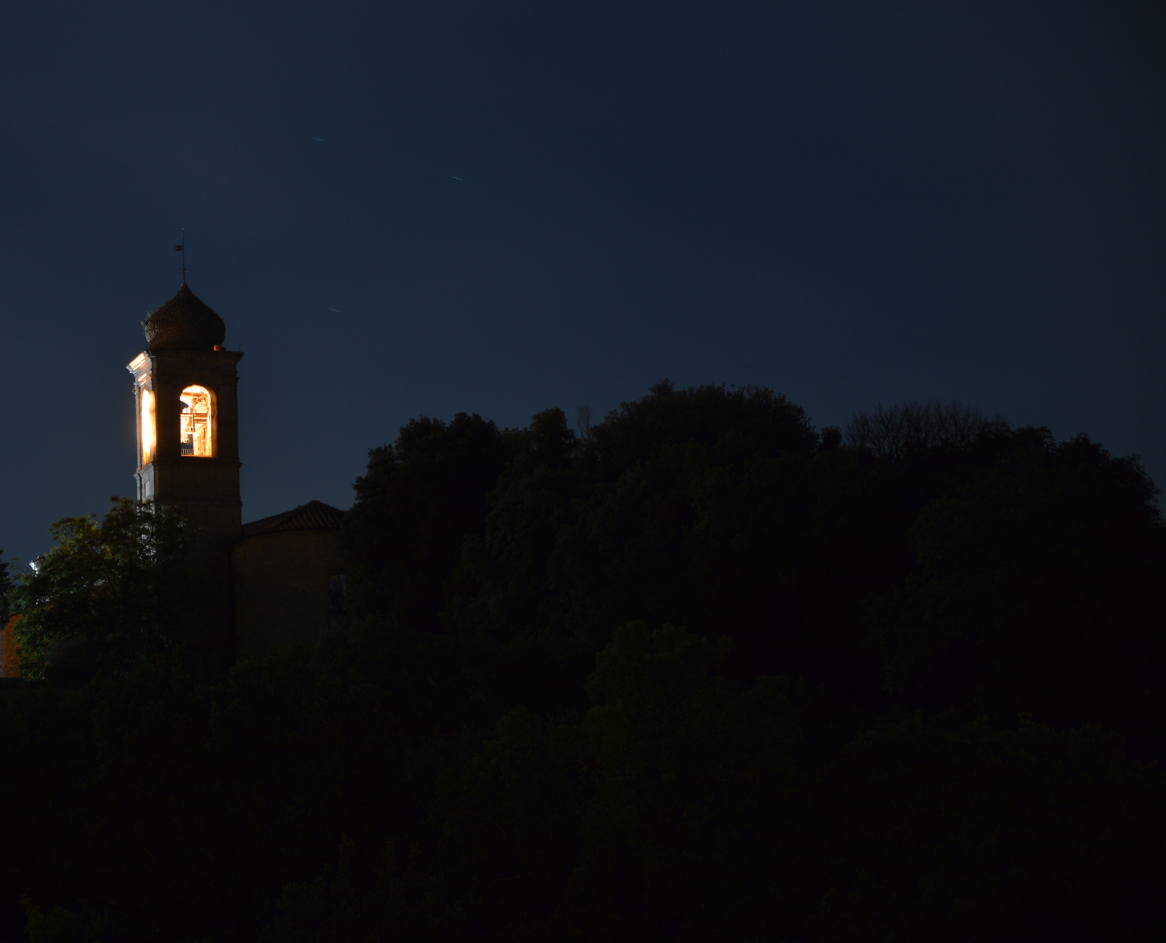 Principiante con treppiede Manfrotto