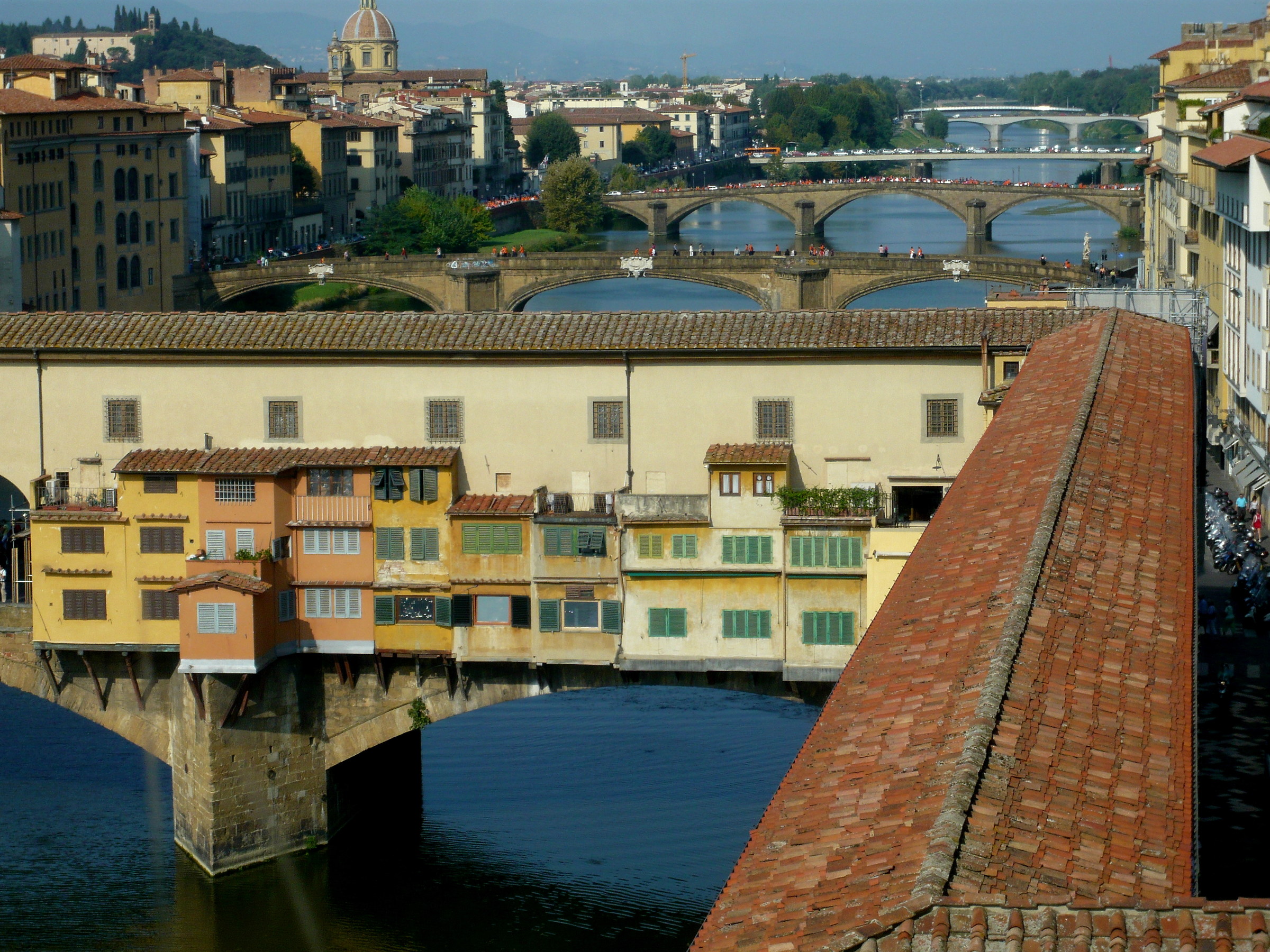 in Florence everyone walking