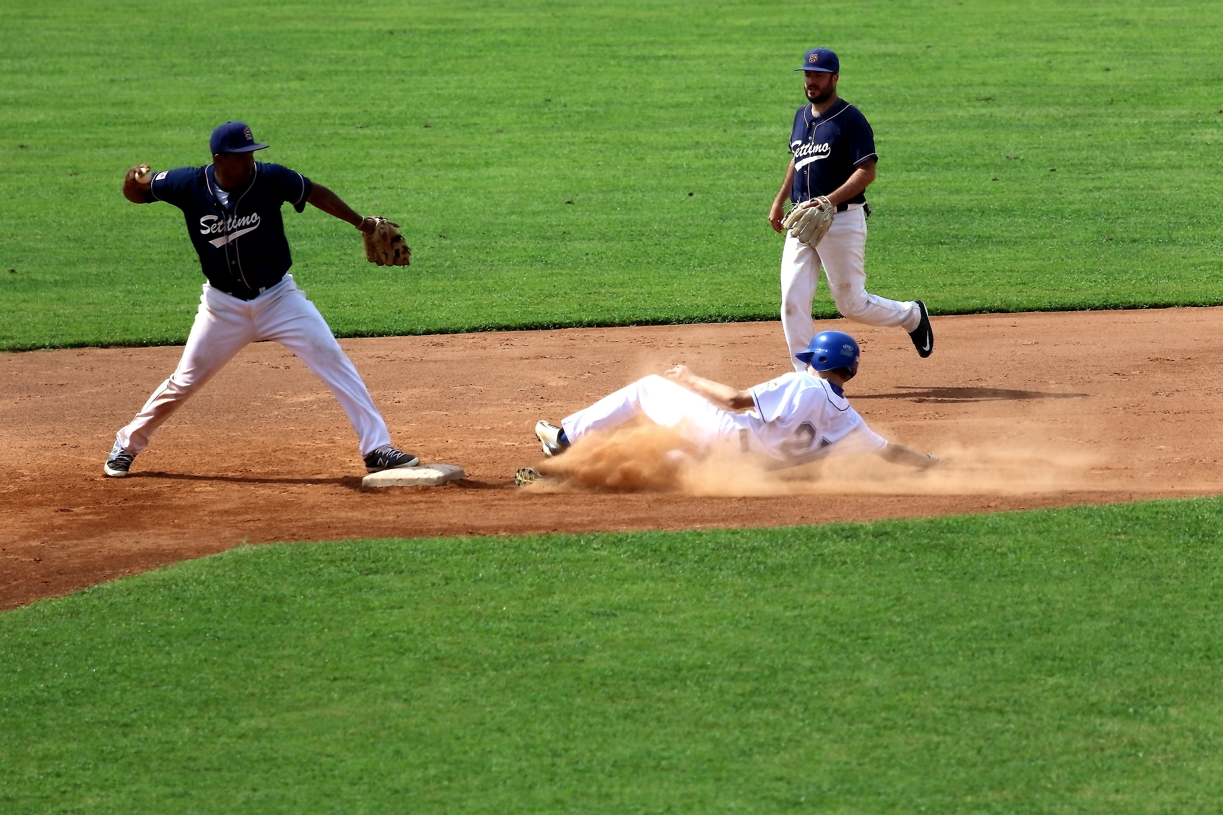 Double play, first half.