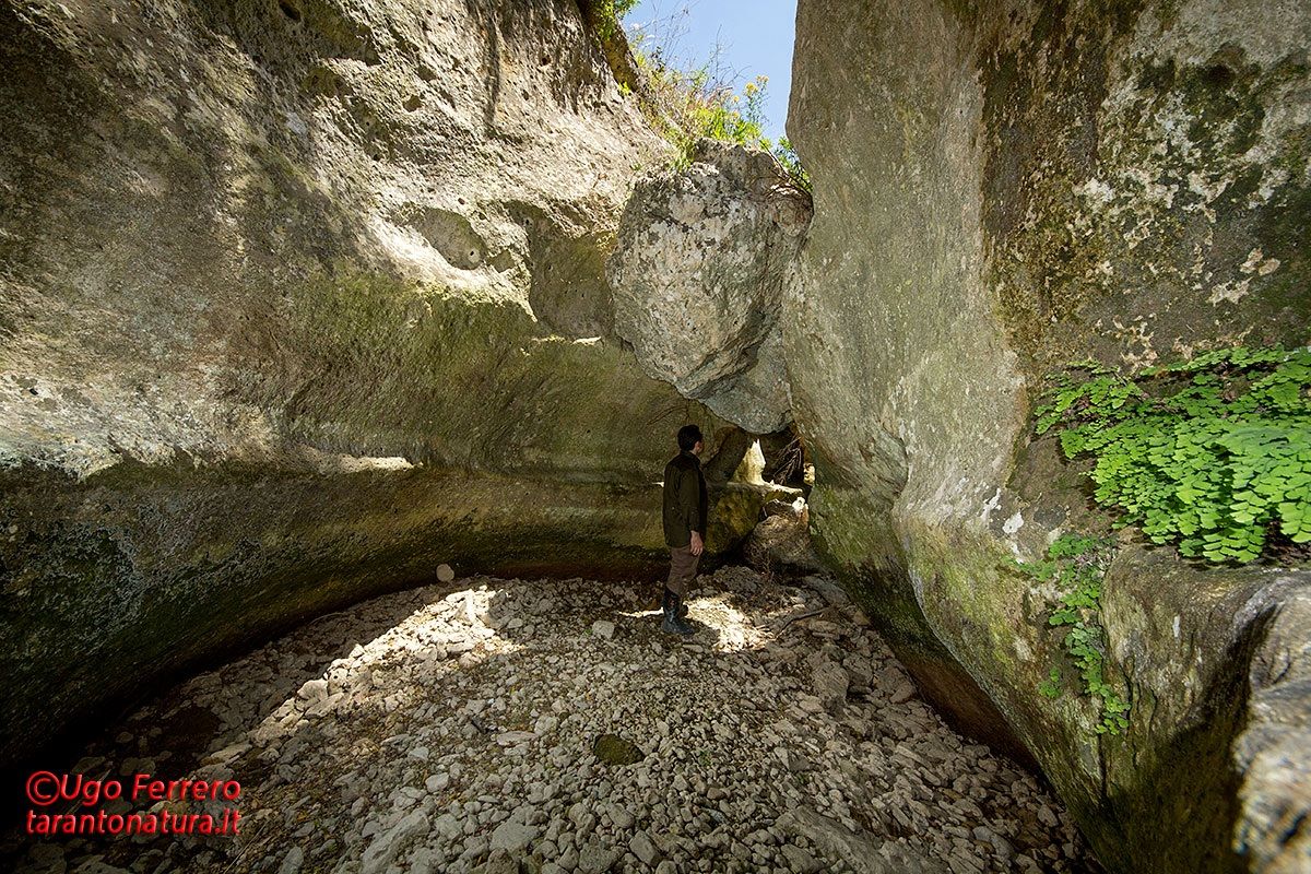 Bottom of a small ravine