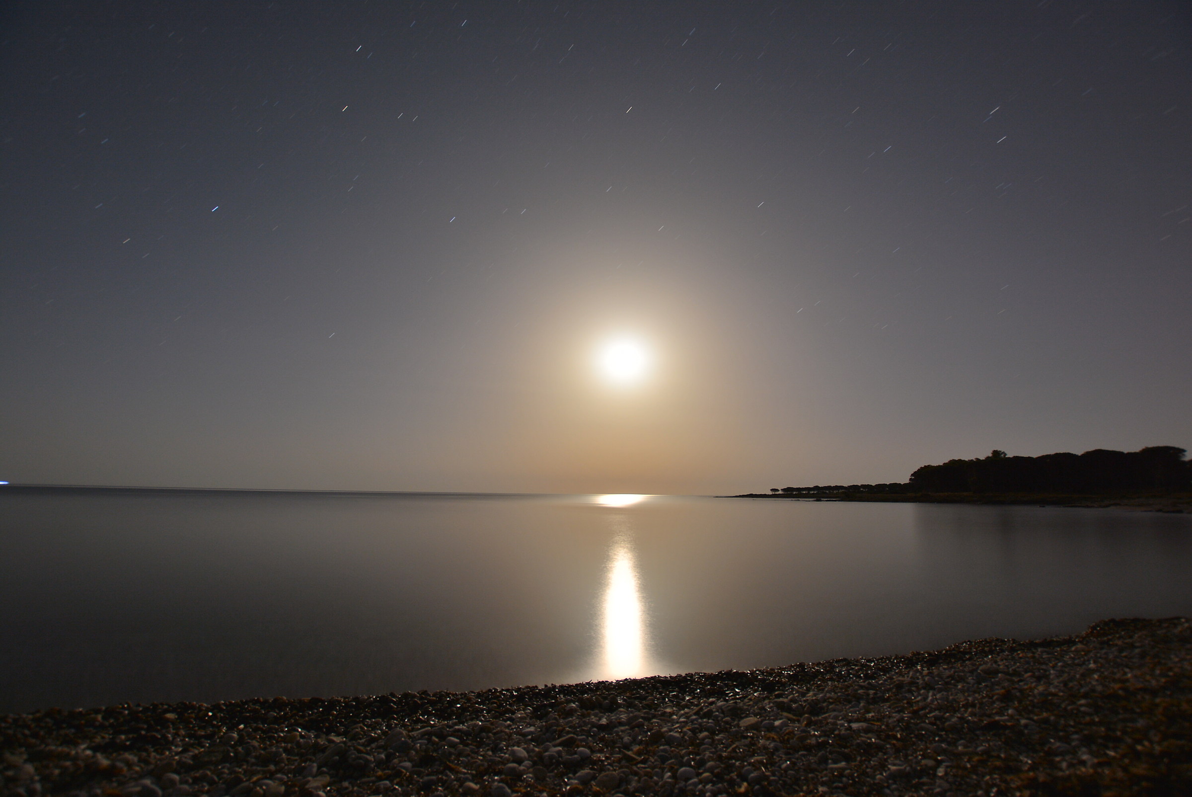 Beach at night